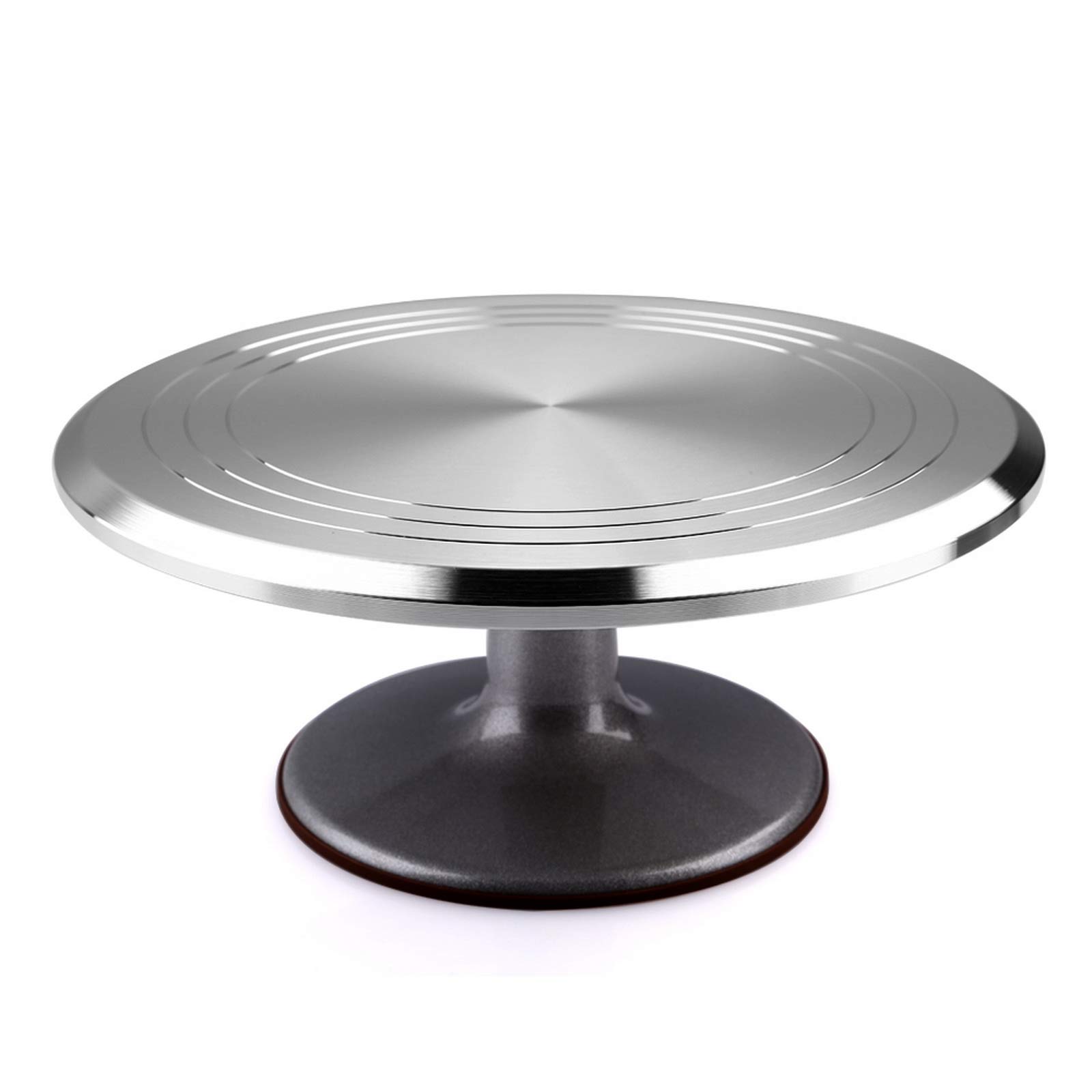 12 Inch Aluminum Cake Stand Turntable - Food Grade Alloy, 7.5