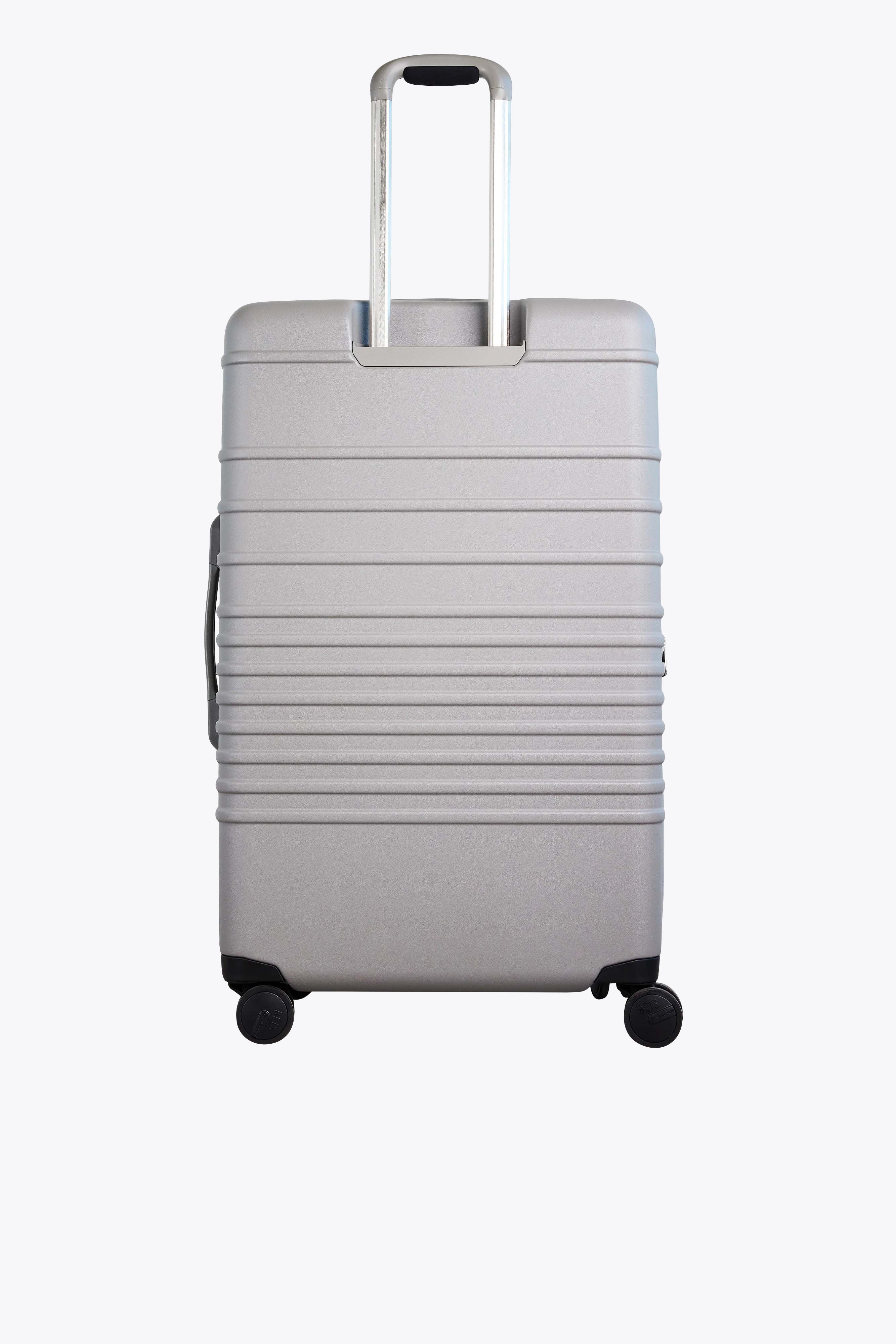 Large Grey Check-In Roller Luggage - Spacious & Durable Suitcase for Air Travel, Business Trips & Vacations
