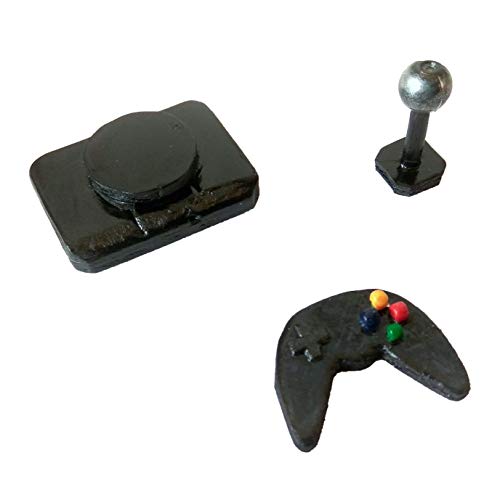 1:6 Scale Miniature Playstation Console with Controller & Joystick - Handmade Dollhouse Accessory for Collectors & Model Scenes | Perfect for Gaming Room Displays, Miniature Dioramas & Dollhouse Decor