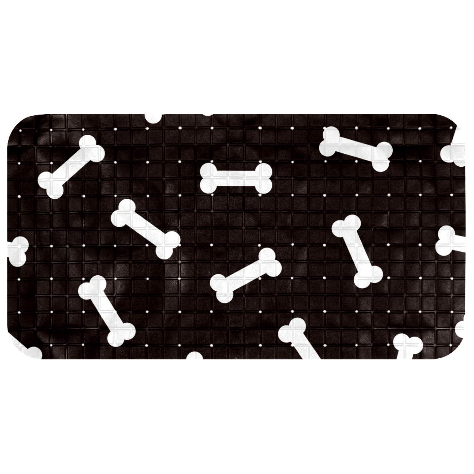 **Non-Slip Bath Mat with Strong Suction Cups - 14.7