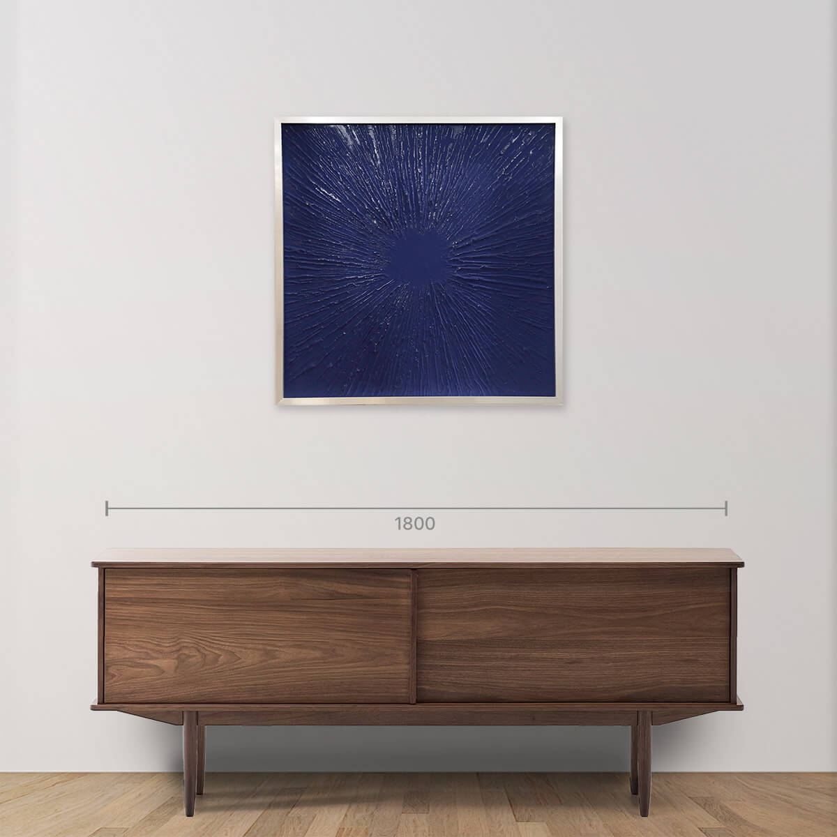 Blue Sun Metal Wall Art - Handcrafted Modern Home Decor for Living Room, Bedroom & Office - Unique Metal Artwork for Indoor & Outdoor Spaces