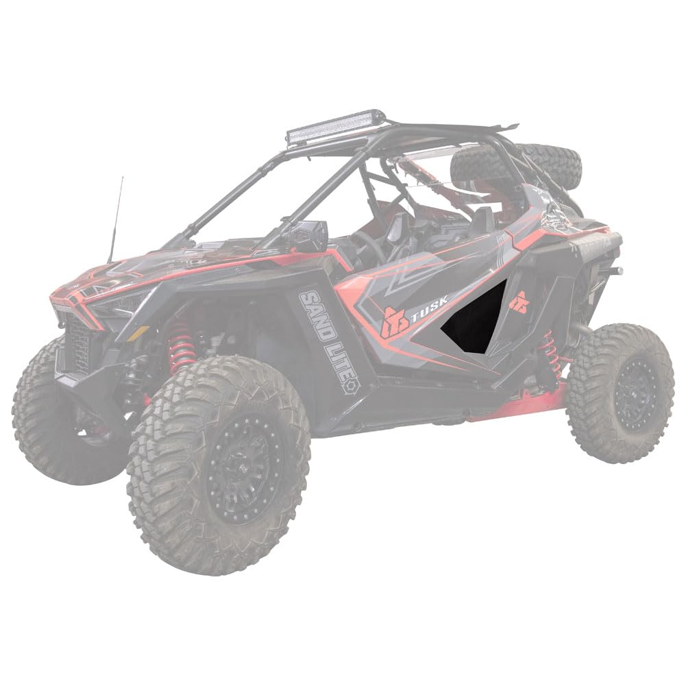 2022 Polaris RZR Pro R Ultimate Black Plastic Lower Door Inserts by TUSK | Durable UTV Accessories for Off-Road Protection & Style | Perfect for Trail Riding, Mudding & Desert Adventures
