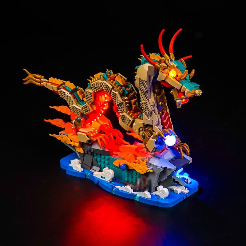 LEGO Auspicious Dragon 80112 Light Kit - DIY Lighting Set for LEGO Models | Perfect for Home Decoration, Gift Giving & Display