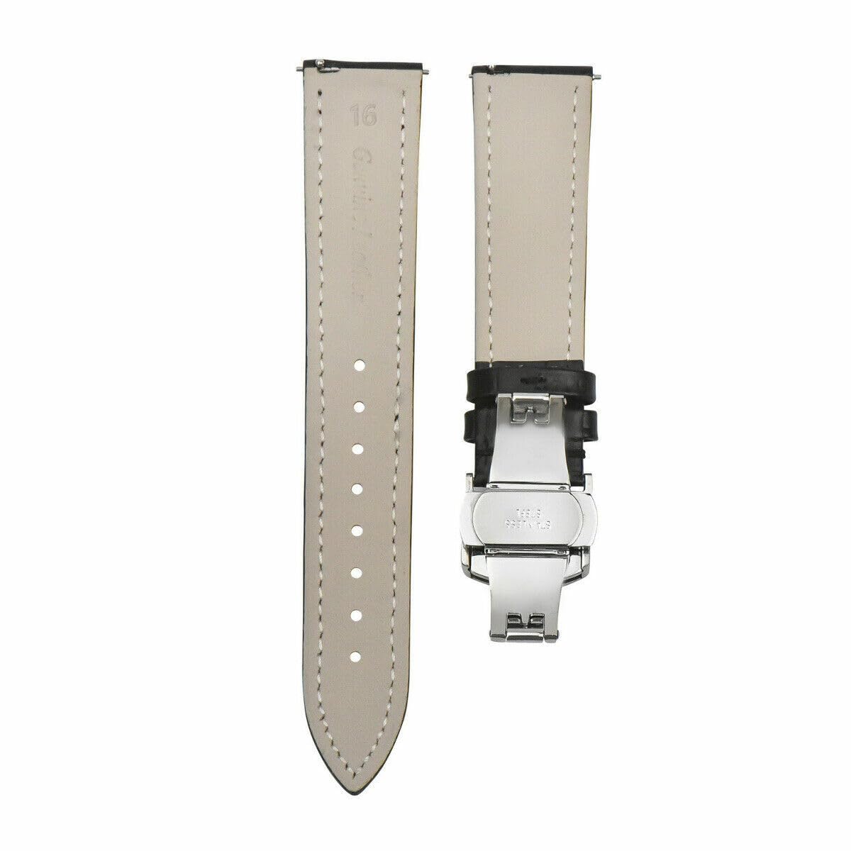 Genuine Leather Watch Band Strap 16-24mm Quick Release Replacement for Citizen - Perfect for Dress Watches, Business & Casual Wear