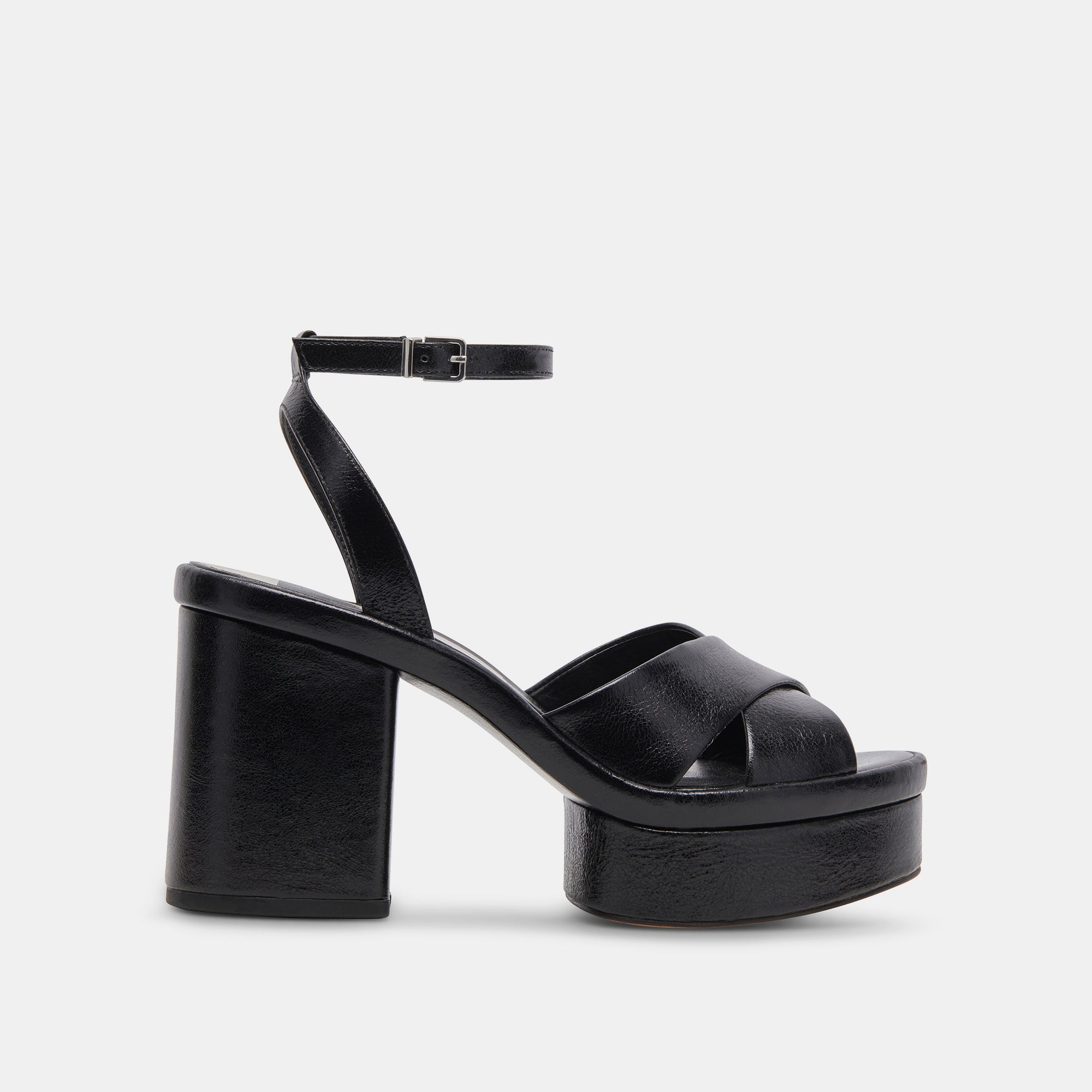 LAISHA Women's High Heels - Midnight Crinkle Patent Leather Pumps for Evening Parties, Weddings & Formal Events
