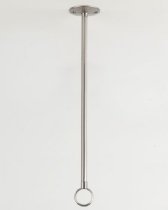 Jaclo 4024-PEW 24-Inch Adjustable Ceiling Support Rod in Pewter Finish - Perfect for Hanging Plants, Curtains, and Decorative Lights in Living Rooms or Bedrooms
