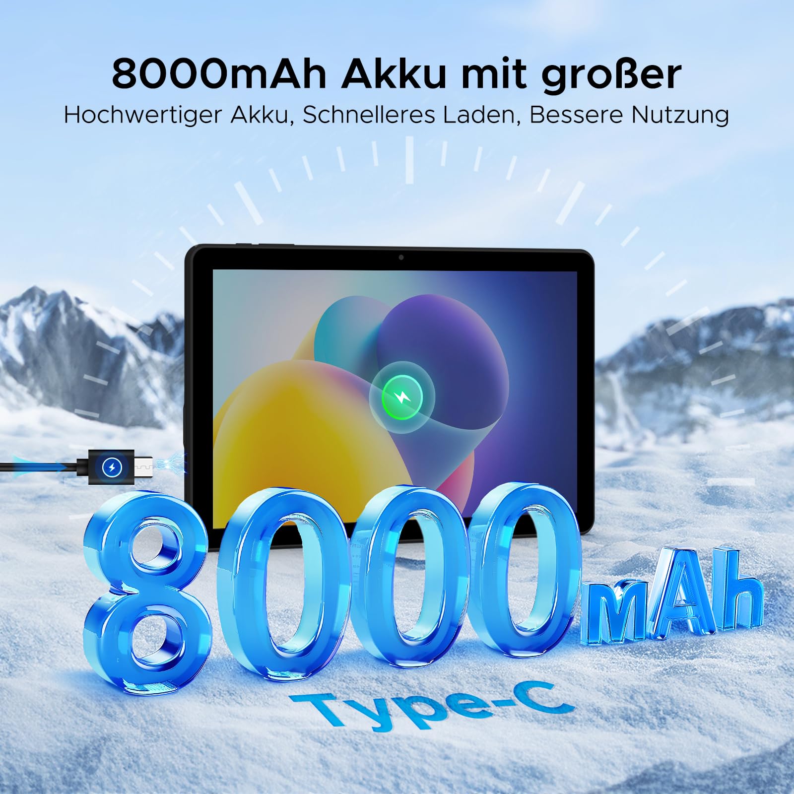 DOOGEE T10W 10 Inch Android 14 Tablet with Keyboard, 9GB RAM 128GB ROM (Expandable to 1TB), HD Touchscreen, 8000mAh Battery - WiFi, GPS, BT 5.0, LTE, OTG - Includes Stylus - Perfect for Work, Study & Entertainment
