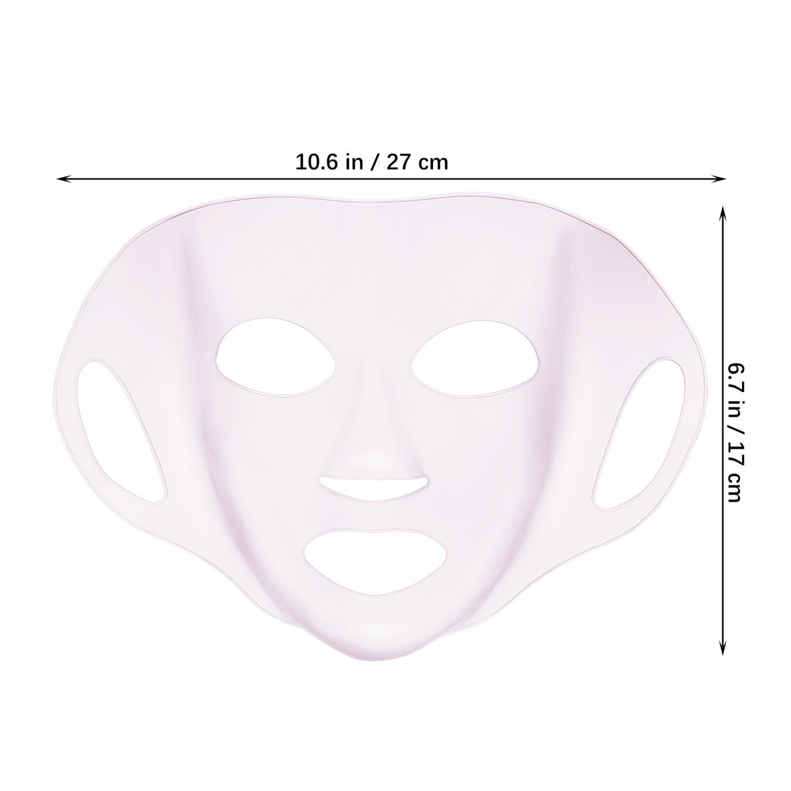 5 Pack Reusable Silicone Face Mask Cover for Skin Care & Moisturizing - Perfect for Spa, Skincare Routine & At-Home Facial Treatments