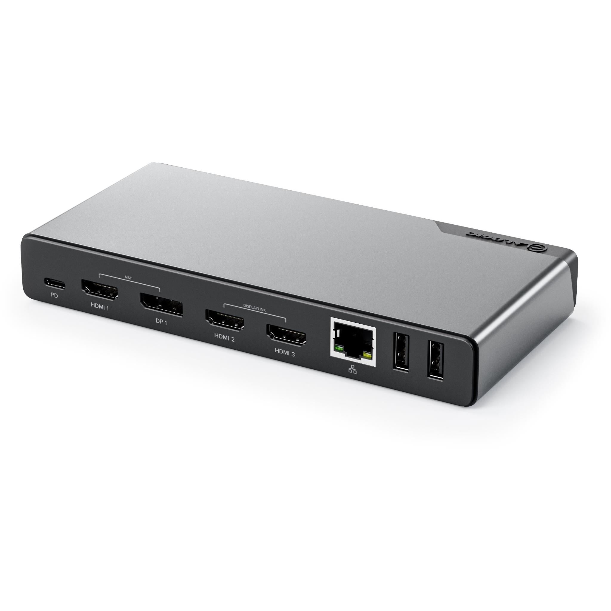 Alogic 16-in-1 Quad Display Docking Station with Power Adapter - 4K HDMI, USB-C Hub for MacBook Pro/Air, Windows Laptops - Perfect for Home Office & Multi-Monitor Workstations