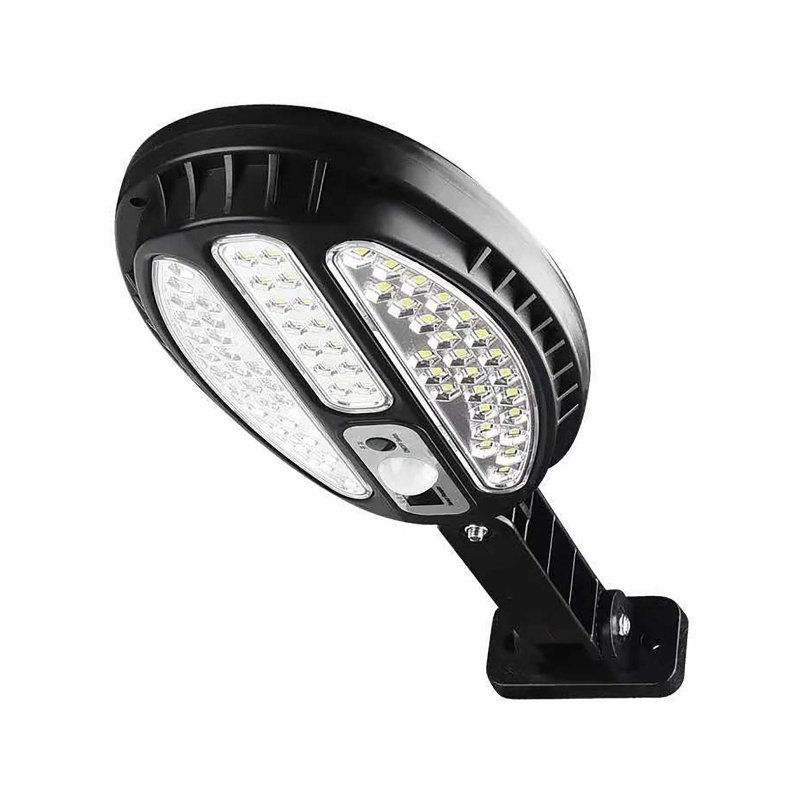 QERNTPEY Solar Powered Outdoor Wall Lights - Waterproof Black Solar Street Lights for Garden, Pathway, Courtyard (37.5x13.1cm) - Auto Dusk to Dawn Sensor & Easy Installation - Perfect for Driveway, Patio, Backyard and Landscape Lighting