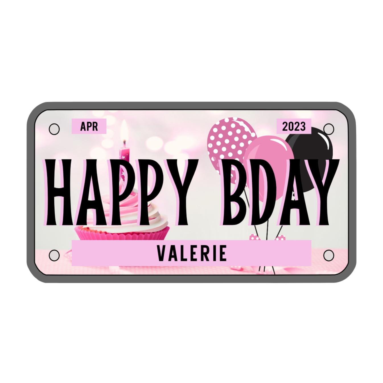 Custom Disney Cruise Birthday License Plate Magnet - Personalized Happy Birthday Door Decoration for Disney Cruises, Parties & Celebrations