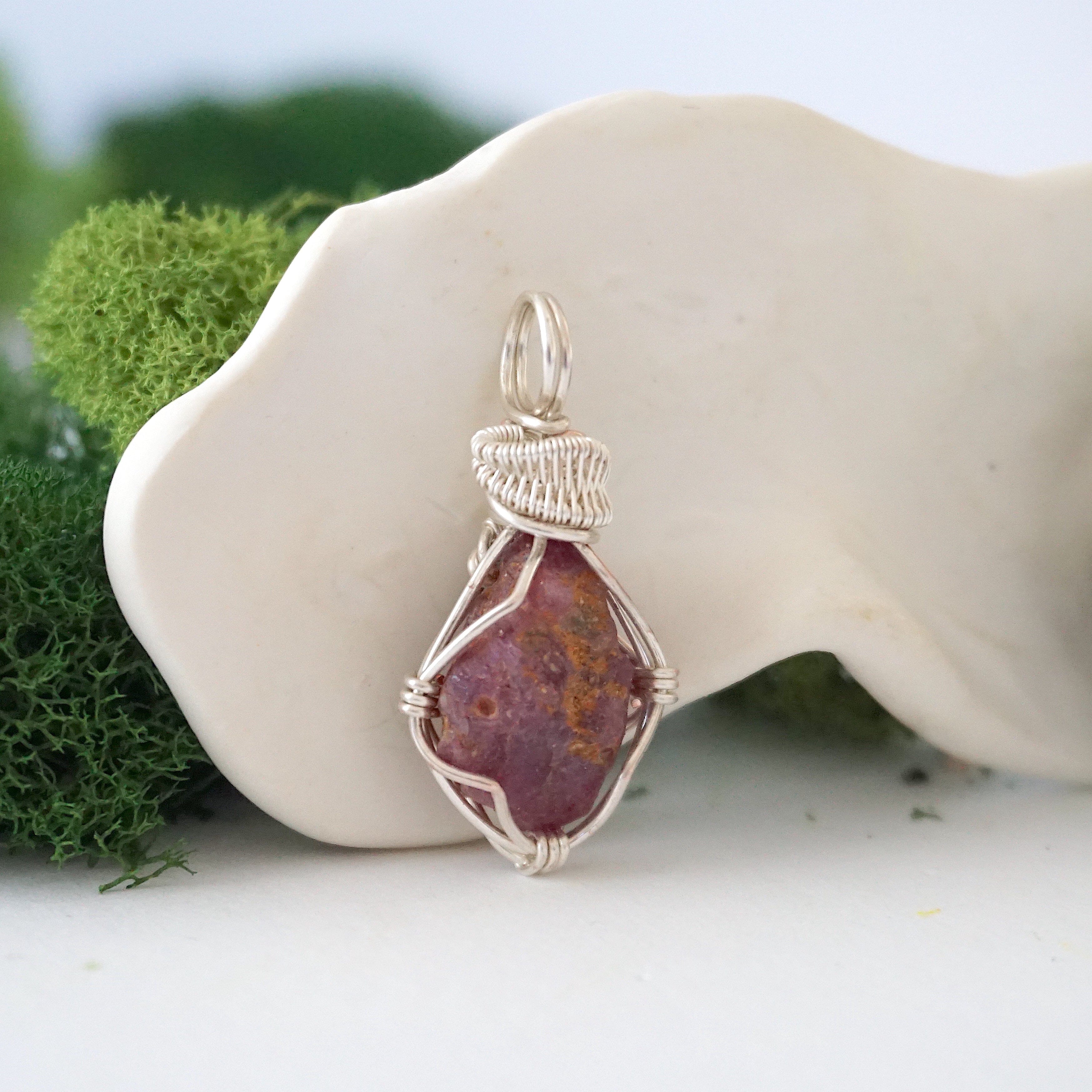 Elegant Ruby Necklace with Silver Plated Pendant - Perfect for Weddings, Parties & Special Occasions | Dainty Jewelry Gift for Women