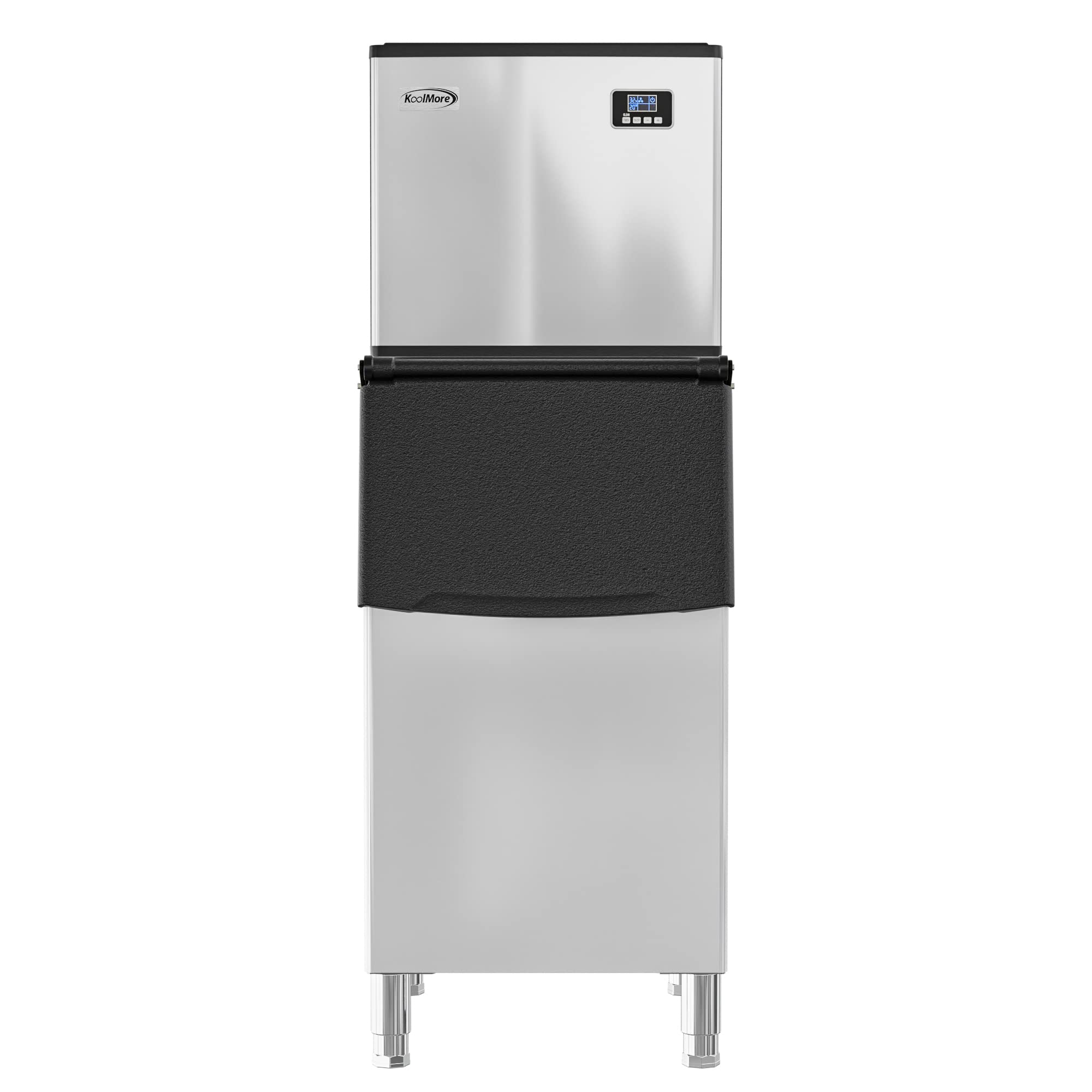 KoolMore 420 lbs/24h Commercial Ice Maker Machine - Air-Cooled Evaporator System for Bars, Restaurants, Hotels, Cafes & Catering (Model KM-CIM-400) | Heavy Duty Ice Production for Cocktails, Beverages & Food Preservation