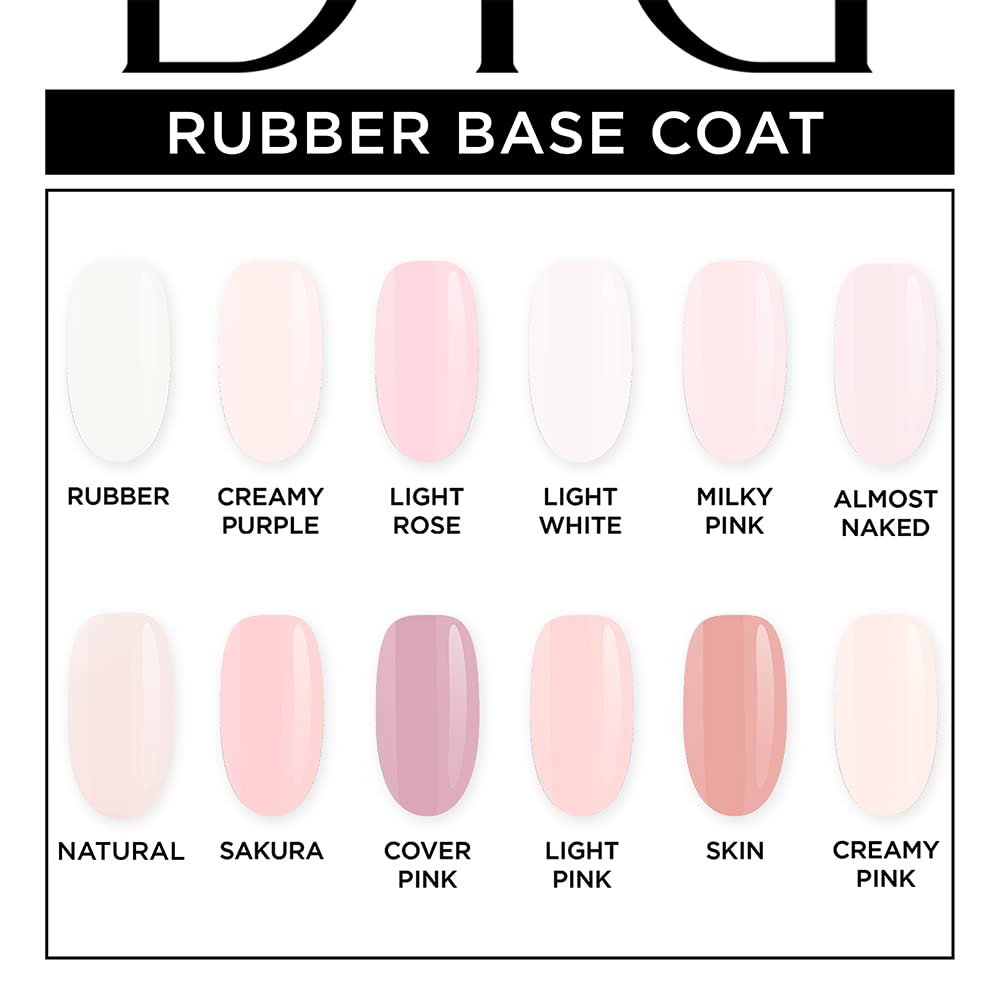 DidierLab - 10ml Rubber Base Coat Gel Polish - Extra Strong Nail Strengthener for Damaged & Weak Nails - Clear UV LED Gel Polish for Long-Lasting Manicures - Perfect for Nail Art, Salon & Home Use