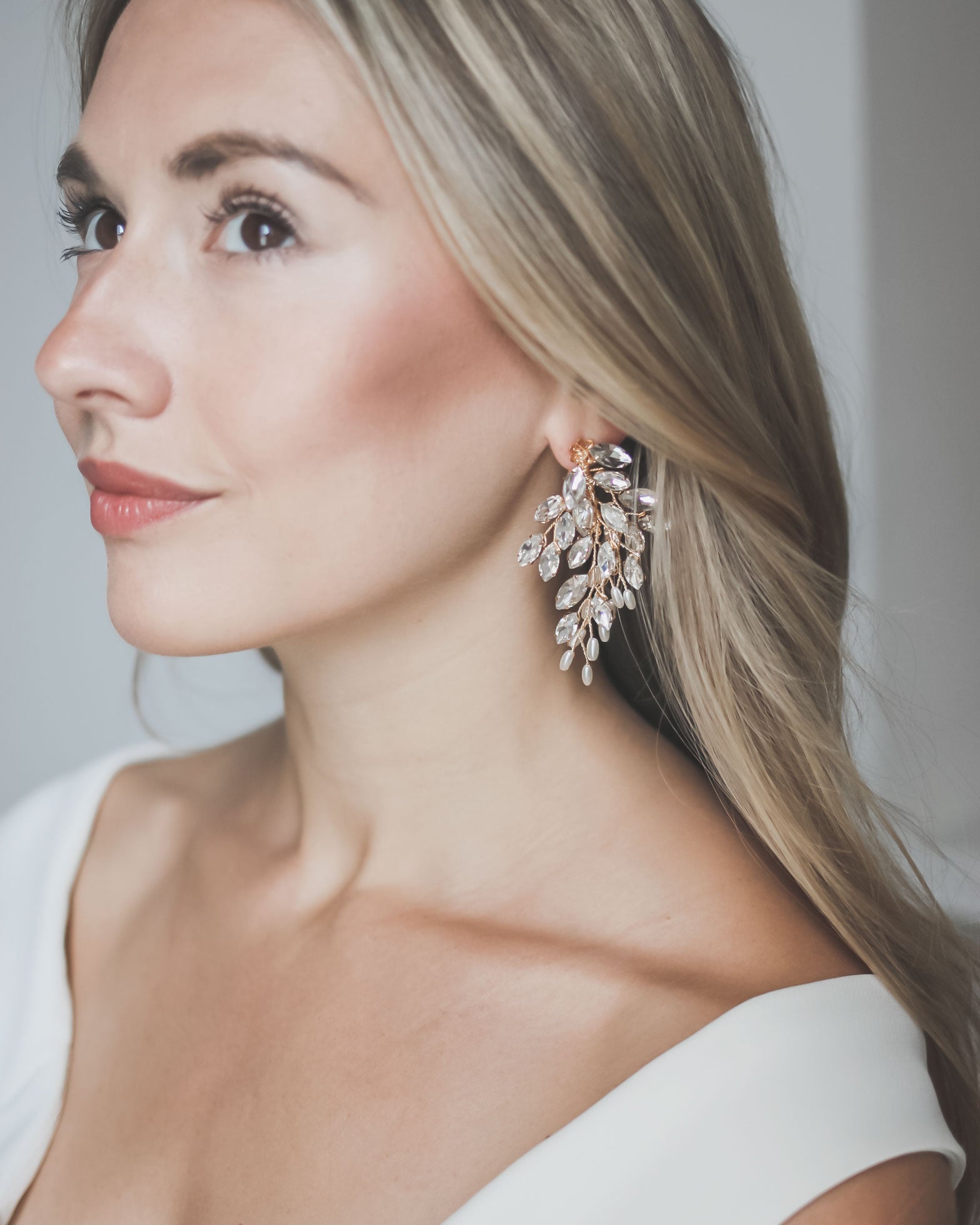 Adria Statement Earrings for Women - Elegant Dangle Drop Earrings for Party, Wedding & Special Occasions