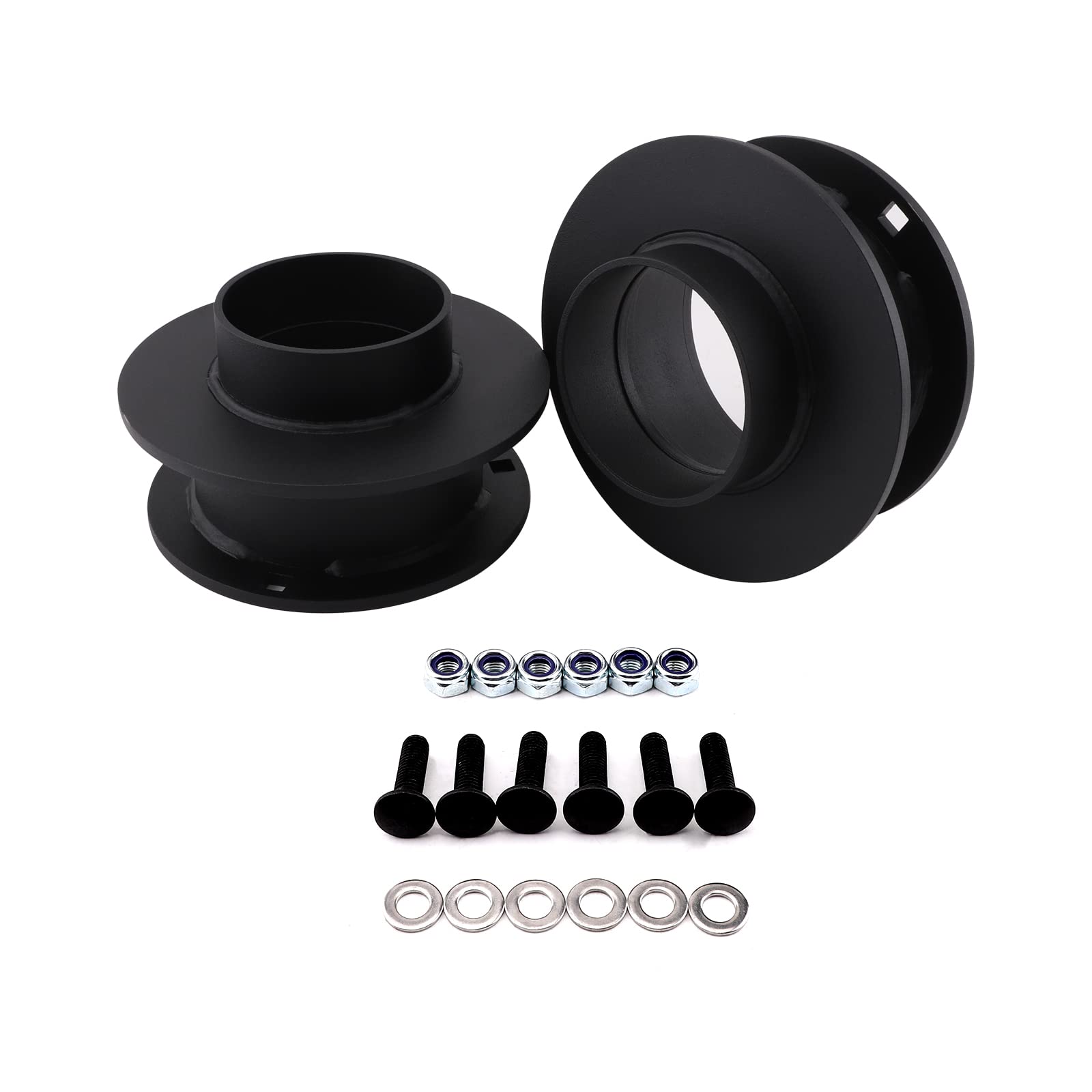 GARVEE 2 Inch Front Leveling Lift Kit Strut Spacer for 1994-2013 Dodge Ram 1500 2500 3500 - Heavy Duty Suspension Leveling System for Off-Roading & Towing