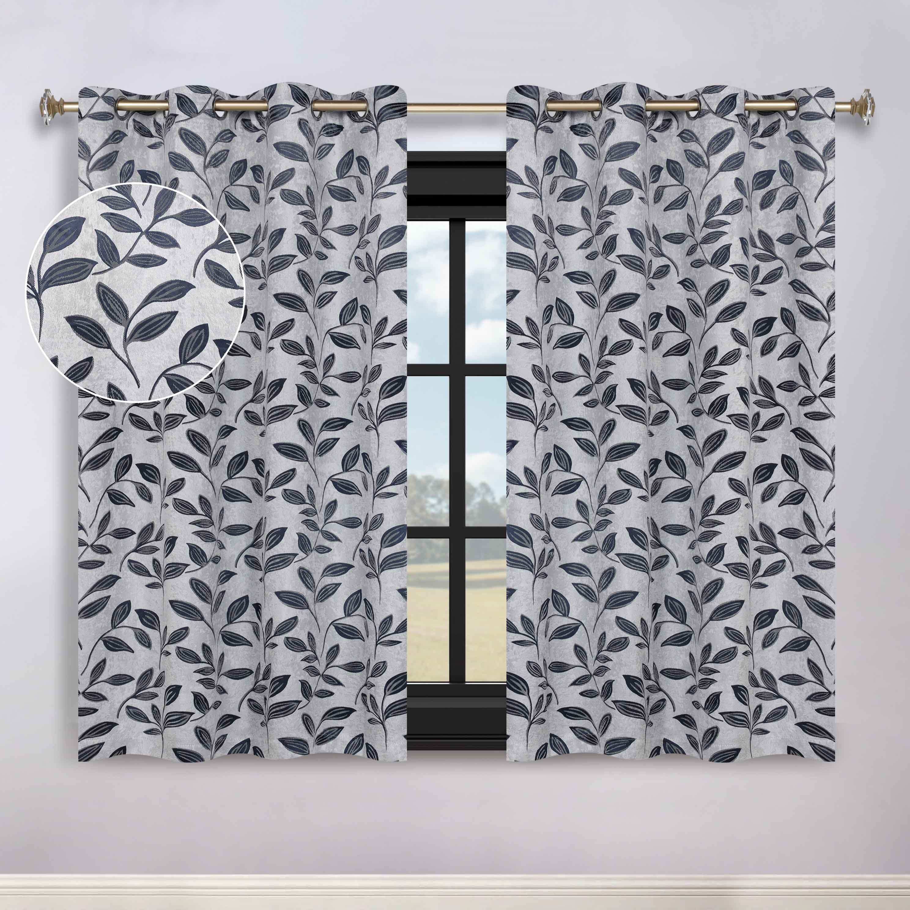 Machine Washable Blackout Curtains for Bedroom - Set of 2 Panels, Thermal Insulated Room Darkening Drapes for Nursery, Living Room & Home Theater