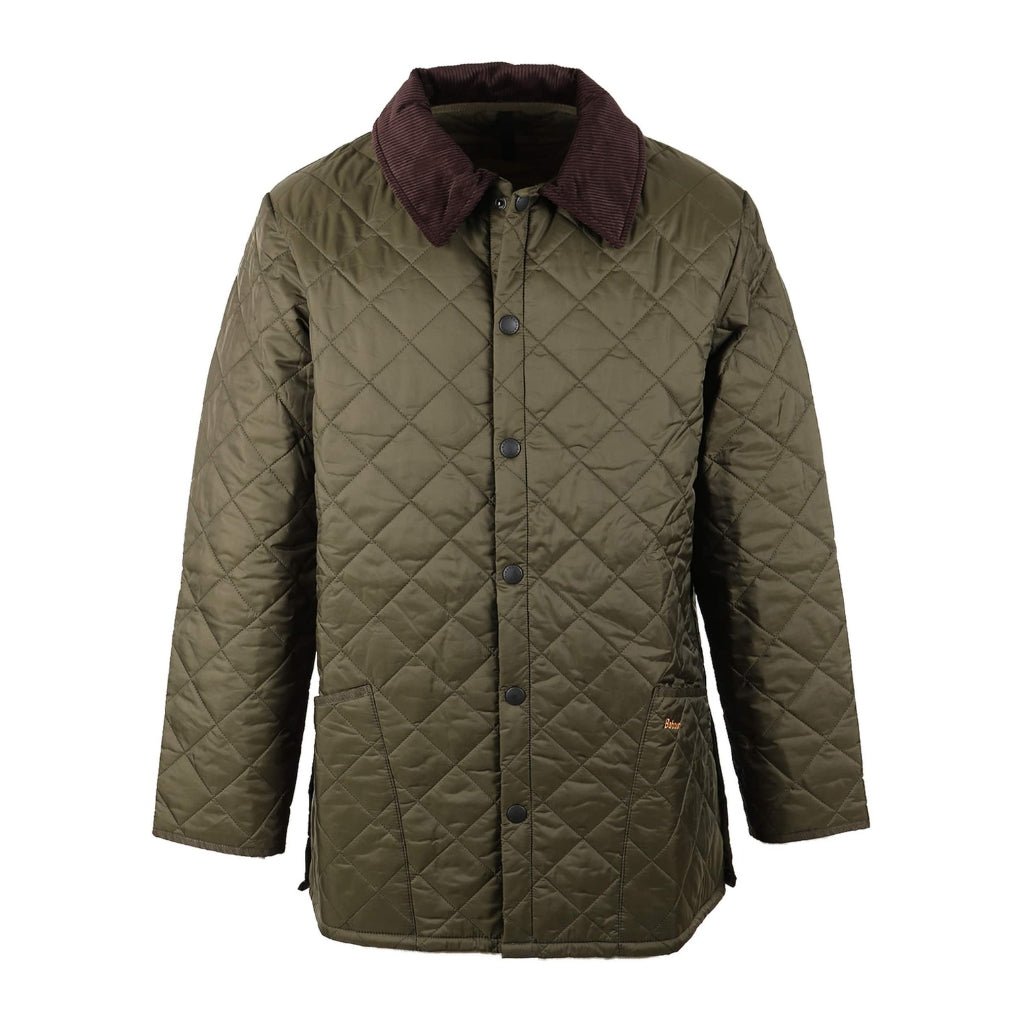BARBOUR Liddesdale Quilted Jacket for Men & Women - Lightweight Water-Resistant Outdoor Coat in Olive Green | Perfect for Hiking, Camping & Casual Wear