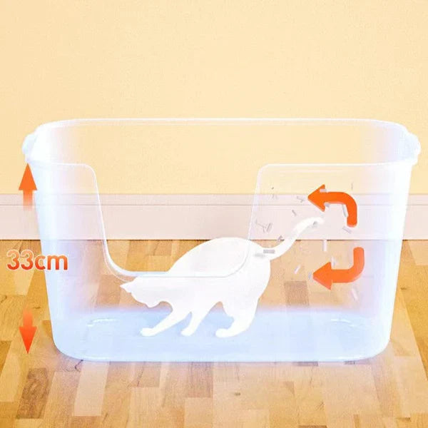 Premium Mango Wood Cat Litter Box Tray - Open Design for Small & Medium Cats | Comfortable & Easy Access | Perfect for Home, Apartment, or Travel Use