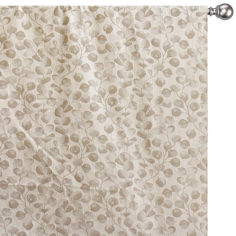 Premium Beige Jacquard Fabric by the Yard - Soft Textured Upholstery & Drapery Material for Home Decor, DIY Projects, and Fashion Sewing