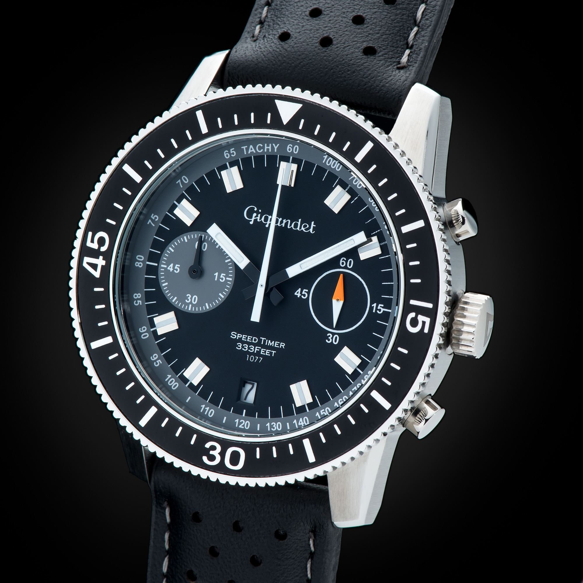 Gigandet Men's Speed Timer Analog Quartz Chronograph Watch - Black G7-009 | Stylish & Durable for Business, Casual & Sports Wear