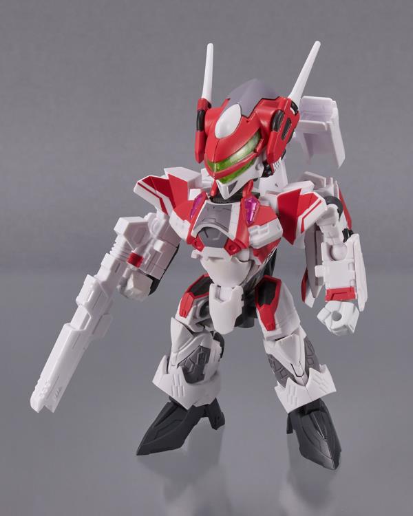 Bandai Tiny Session Macross Frontier VF-31C Siegfried (Mirage Use Version) & Makina Nakajima Action Figure Set - Collectible Anime Model Kit for Display & Gifts