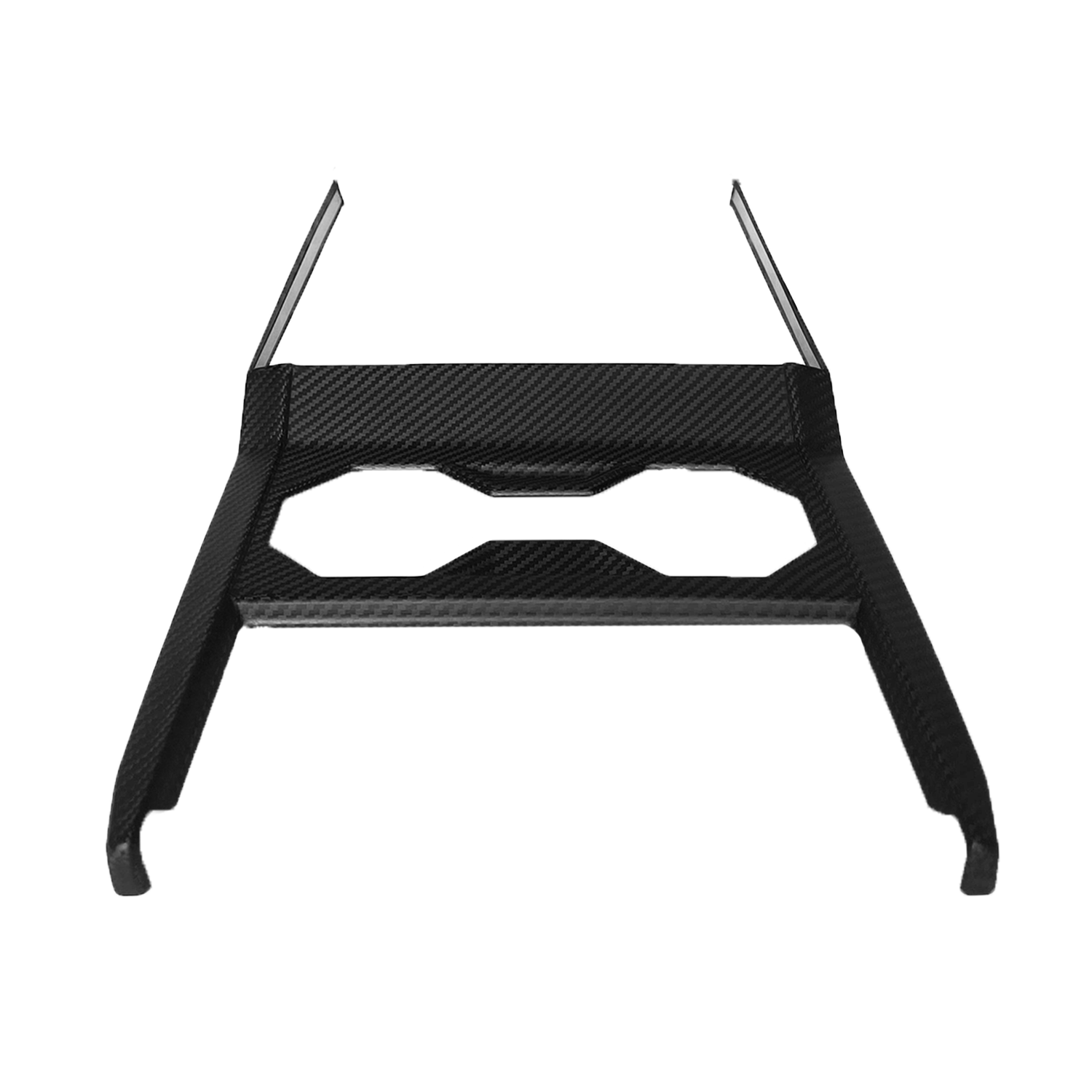 Premium Real Carbon Fiber Cybertruck Center Console & Cup Holder Frame - Durable & Stylish Interior Upgrade for Tesla Cybertruck Owners (Perfect for Road Trips & Daily Commutes)