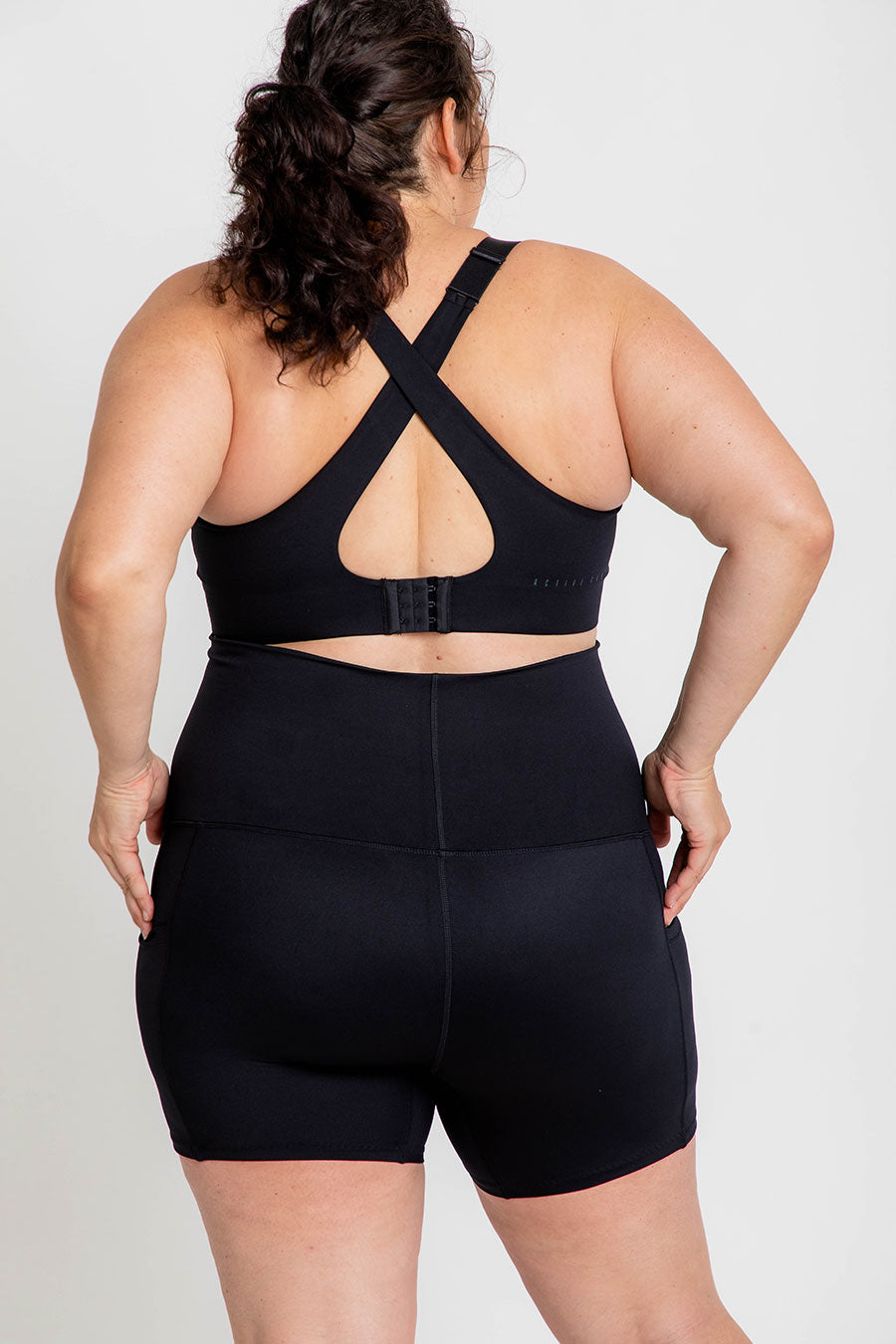 Comfortable Maternity Anti-Chafe Mid Shorts with Pockets - Black | Perfect for Pregnancy, Postpartum & Nursing | Soft Breathable Fabric for All-Day Wear
