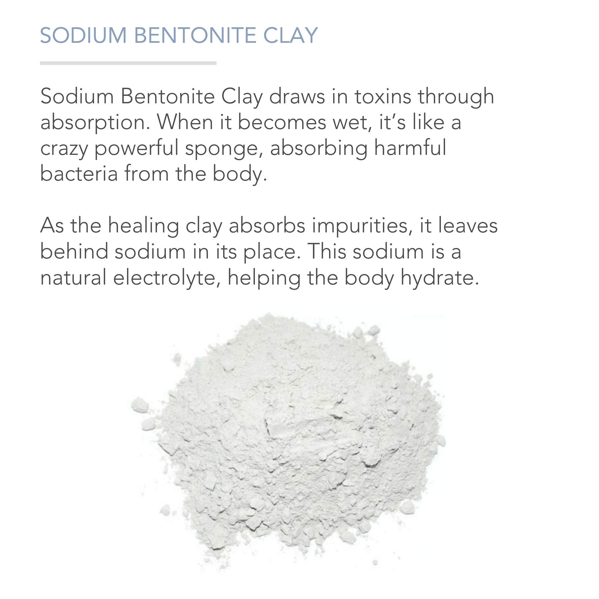 Pure Body Naturals Bentonite Clay Powder - 8.0 oz | DIY Detox Face & Body Mask | Deep Pore Cleansing | Indian Healing Clay for Women | Perfect for Spa Day, Skin Detox & Armpit Purification