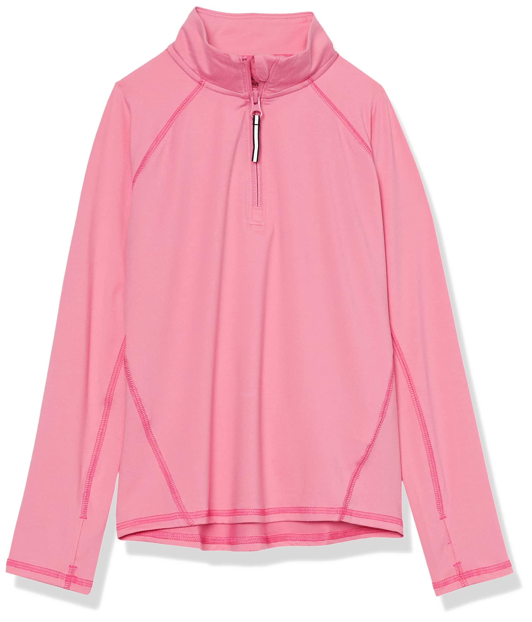 Amazon Essentials Girls & Toddlers Half-Zip Active Jacket - Lightweight Fleece Pullover for Playground, School & Outdoor Activities