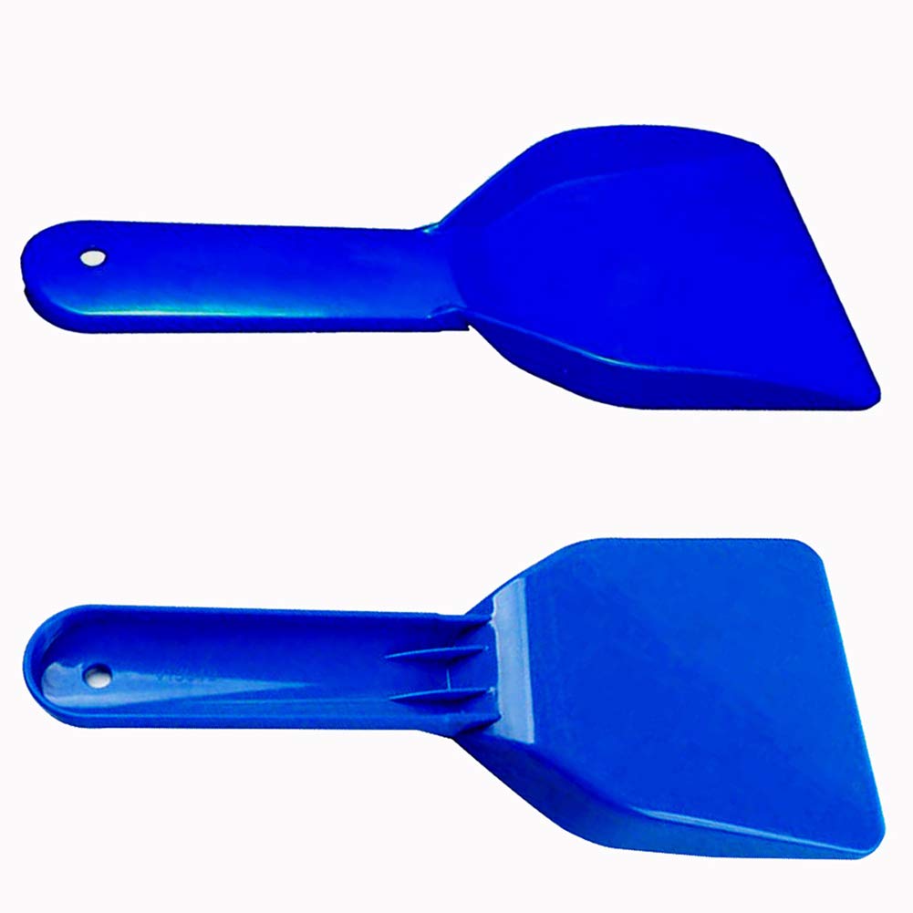 3-Pack Plastic Ice Scraper & Snow Remover - Heavy Duty Freezer Frost Shovel for Refrigerator, Car Windshield & Sidewalk Cleaning - Perfect for Winter Home & Auto Maintenance