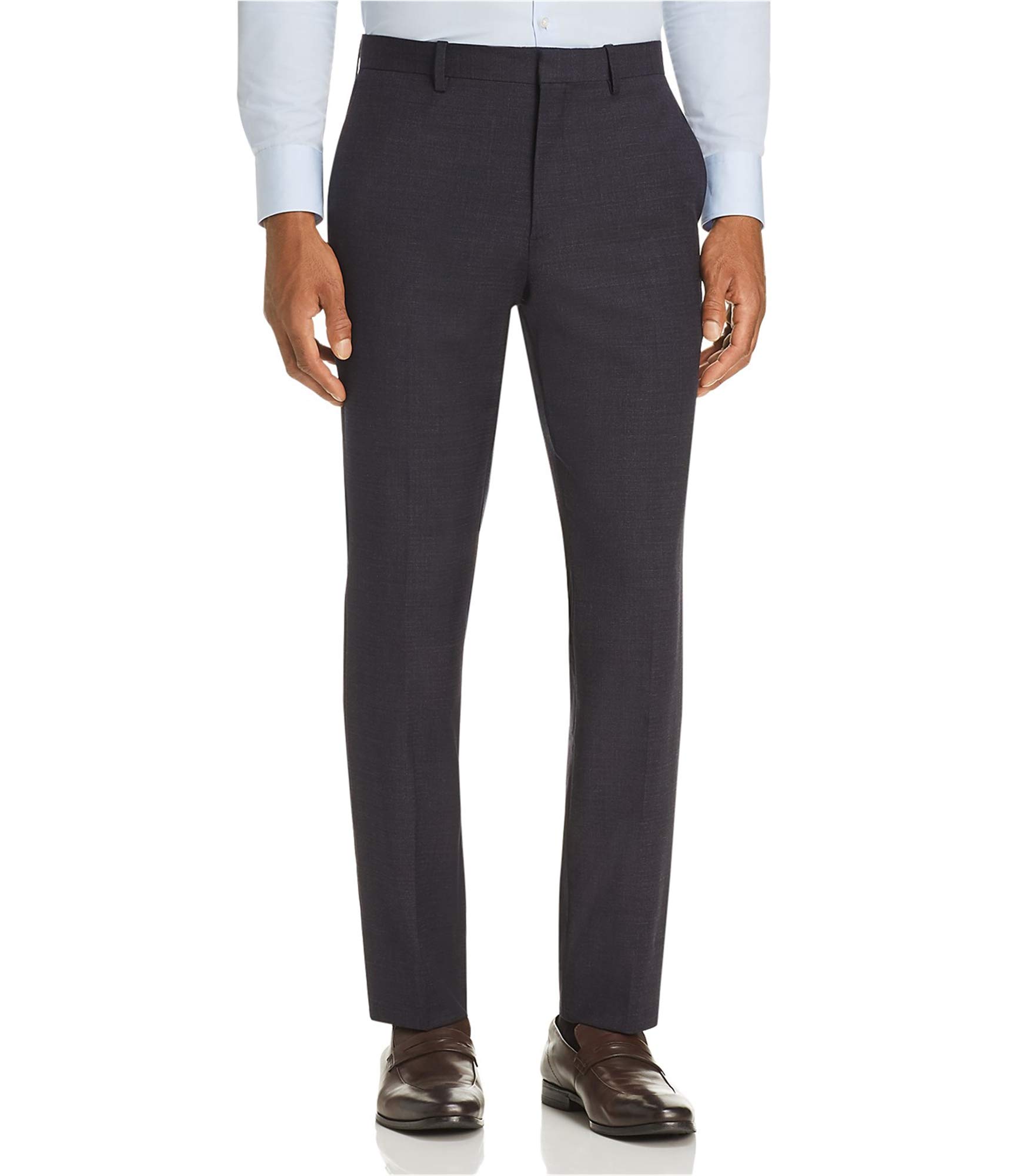 Theory Men's Tonal Dress Pants - Slim Fit Office Slacks for Business Casual & Formal Wear - Perfect for Work, Interviews & Special Occasions