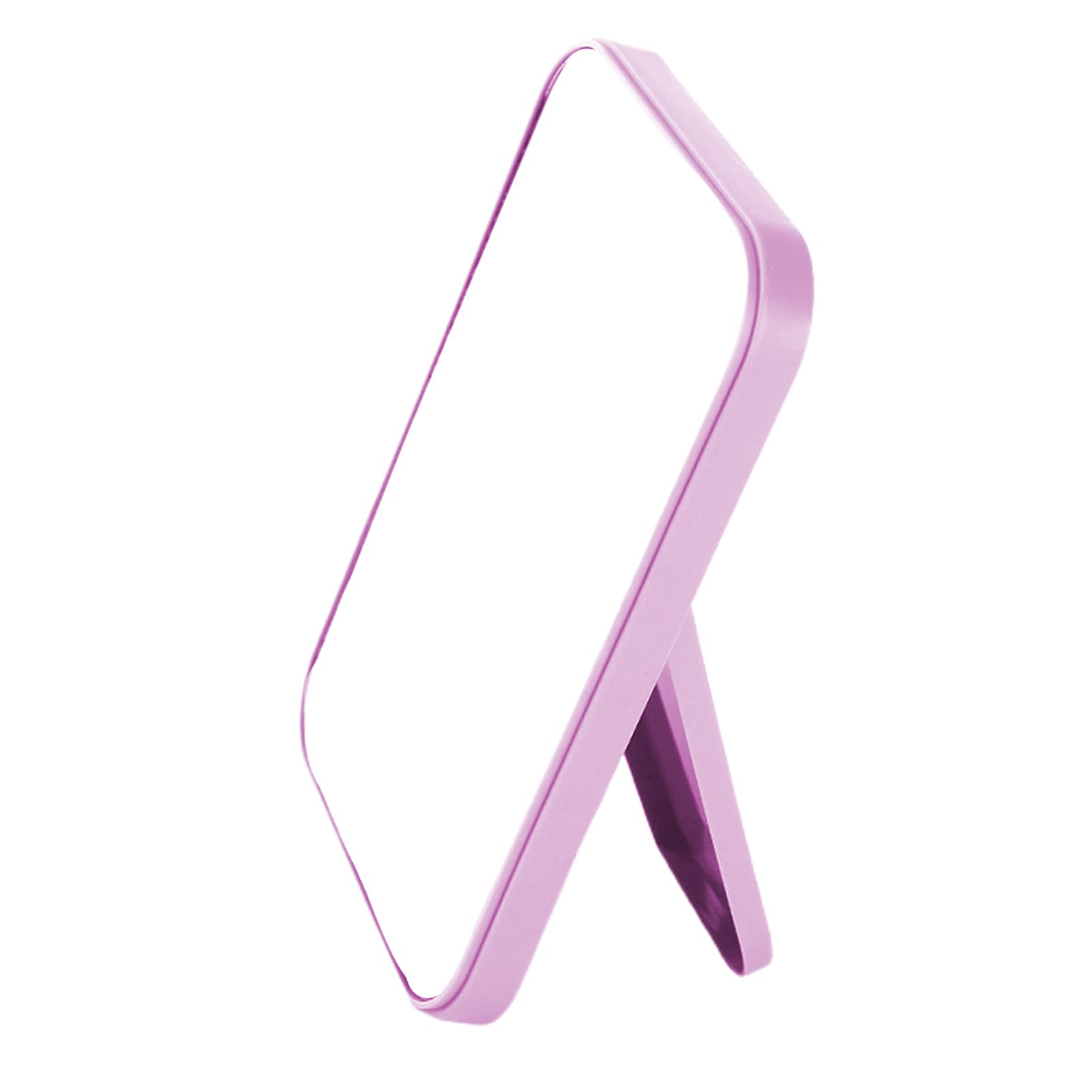 8 Inch Foldable Desktop Makeup Mirror with Stand - Portable Princess Vanity Mirror for Table Desk or Wall Hanging (Pink) | Perfect for Home, Travel & Salon Use