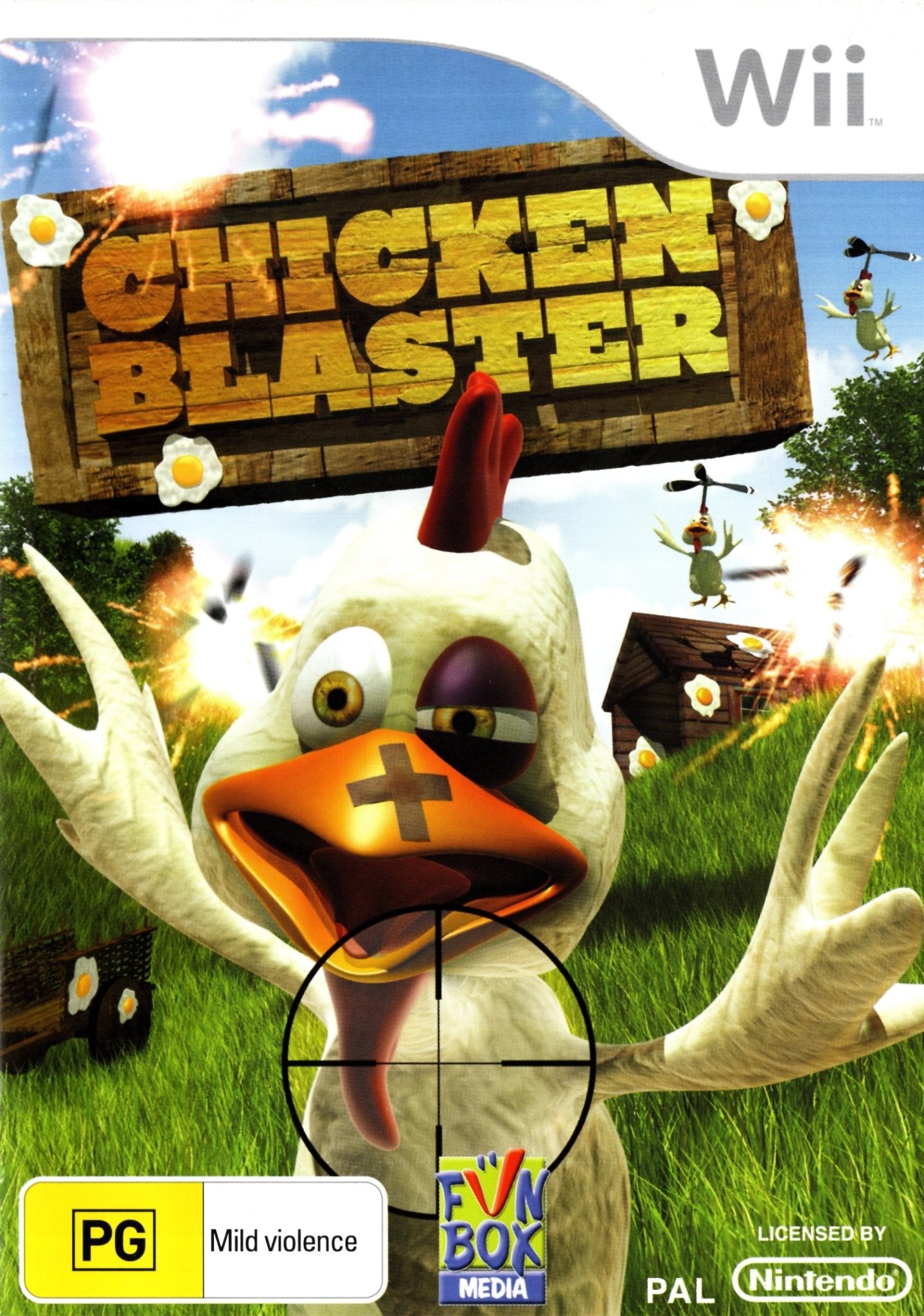 Chicken Blaster Nintendo Wii Game - Fun Shooting Game for Kids & Family - PAL Version - Perfect for Parties & Family Game Nights