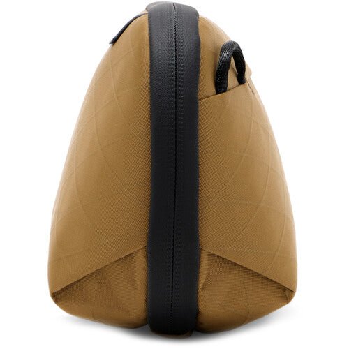 Peak Design Tech Pouch Small - Waterproof Travel Organizer for Electronics & Cables - Coyote Color - Perfect for Travel, Office & Everyday Carry