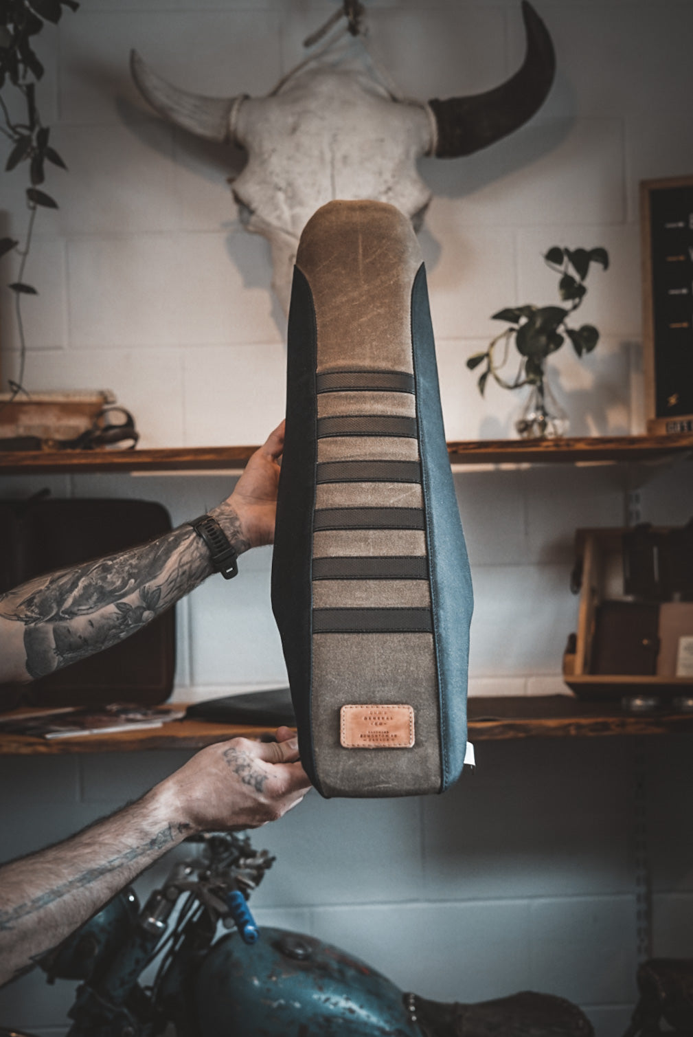 Premium Motorcycle Seat Reupholster Kit - High-Quality Vinyl & Foam Replacement for Comfort & Style - Perfect for Harley, Honda, Yamaha & More - DIY Upgrade for Long Rides & Custom Looks
