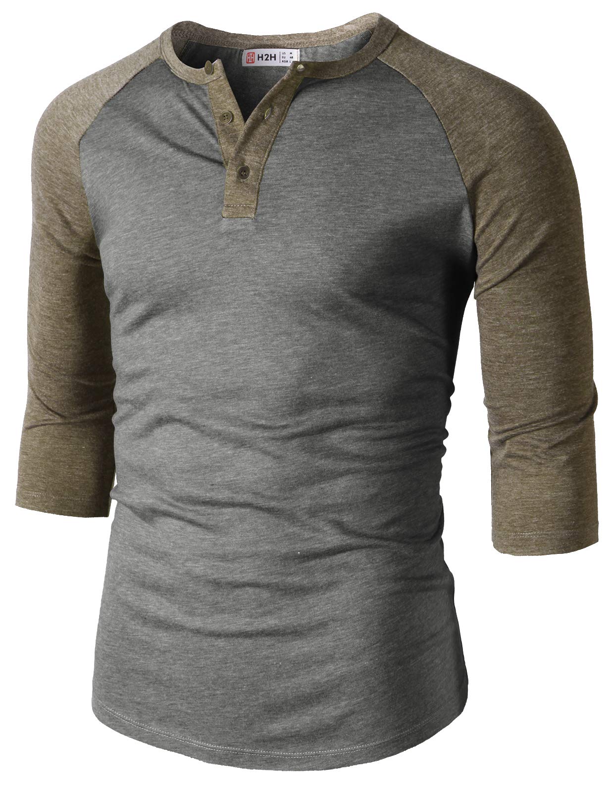 Men's Casual Slim Fit Henley T-Shirts - Raglan Long & 3/4 Sleeve Baseball Jersey Tees for Everyday Wear | Perfect for Work, Gym & Weekend Outfits