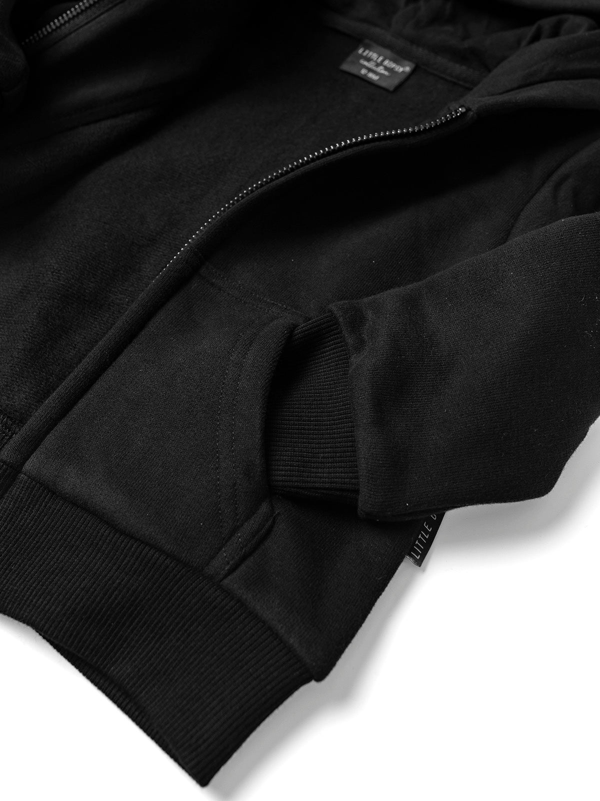Classic Black Zip-Up Hoodie for Men & Women - Comfortable Casual Wear for Outdoor Activities, Gym, and Everyday Use