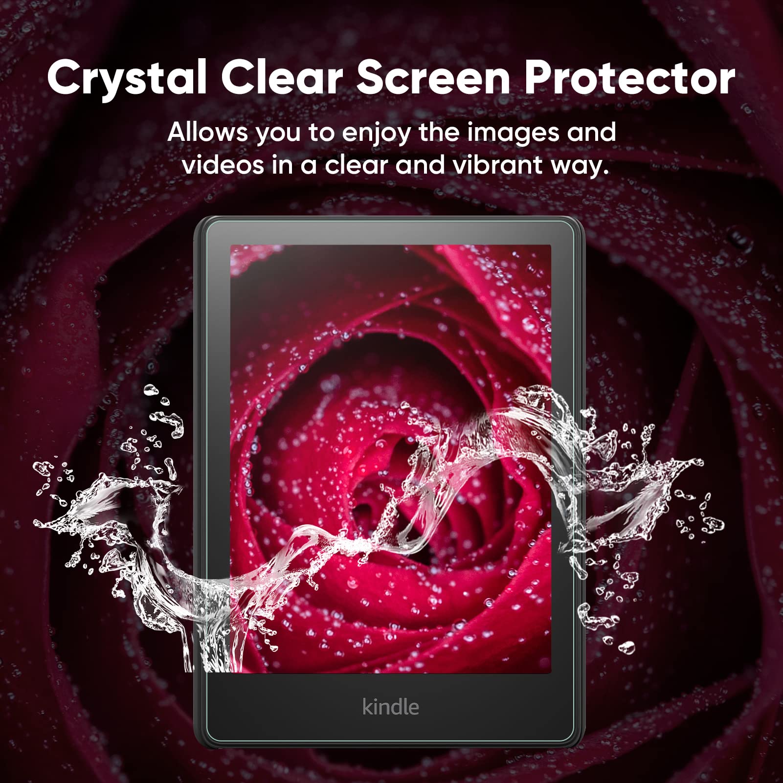 2 Pack Anti Blue Light Screen Protector for Kindle Paperwhite 11th Gen - Scratch Resistant for Reading Comfort