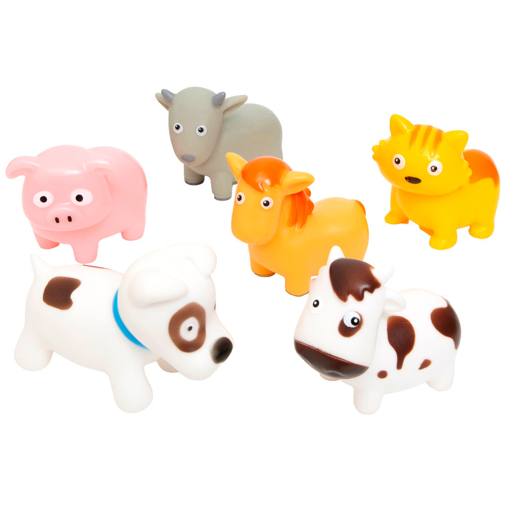 Boley Farm Animal Bath Toy Bucket - 12 Piece Water Play Set for Kids - Fun Bathtime & Pool Toys for Toddlers