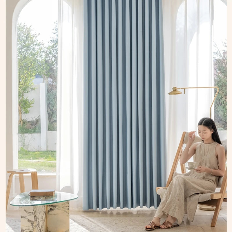 Amina Chenille Blackout Curtains - Thermal Insulated Custom Window Drapes for Bedroom & Living Room - Noise Reducing & Light Blocking for Better Sleep & Privacy