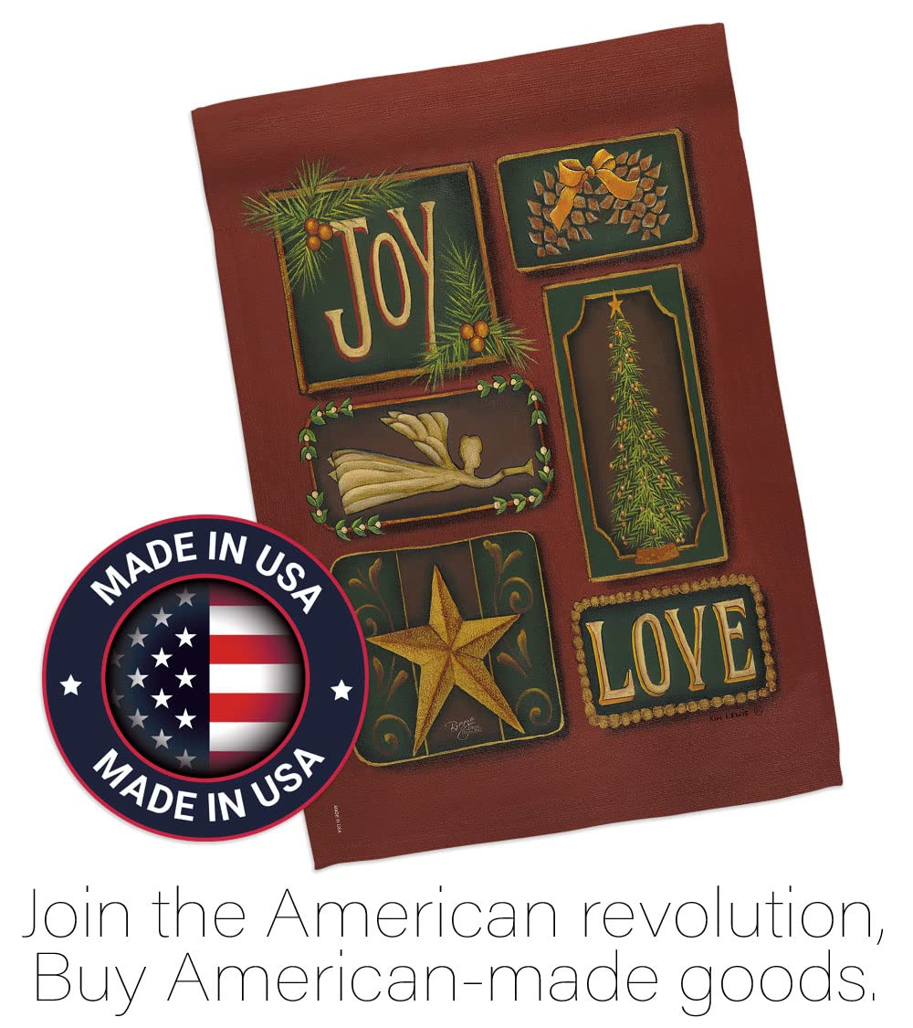 Joy & Love Christmas House Flag Set 28