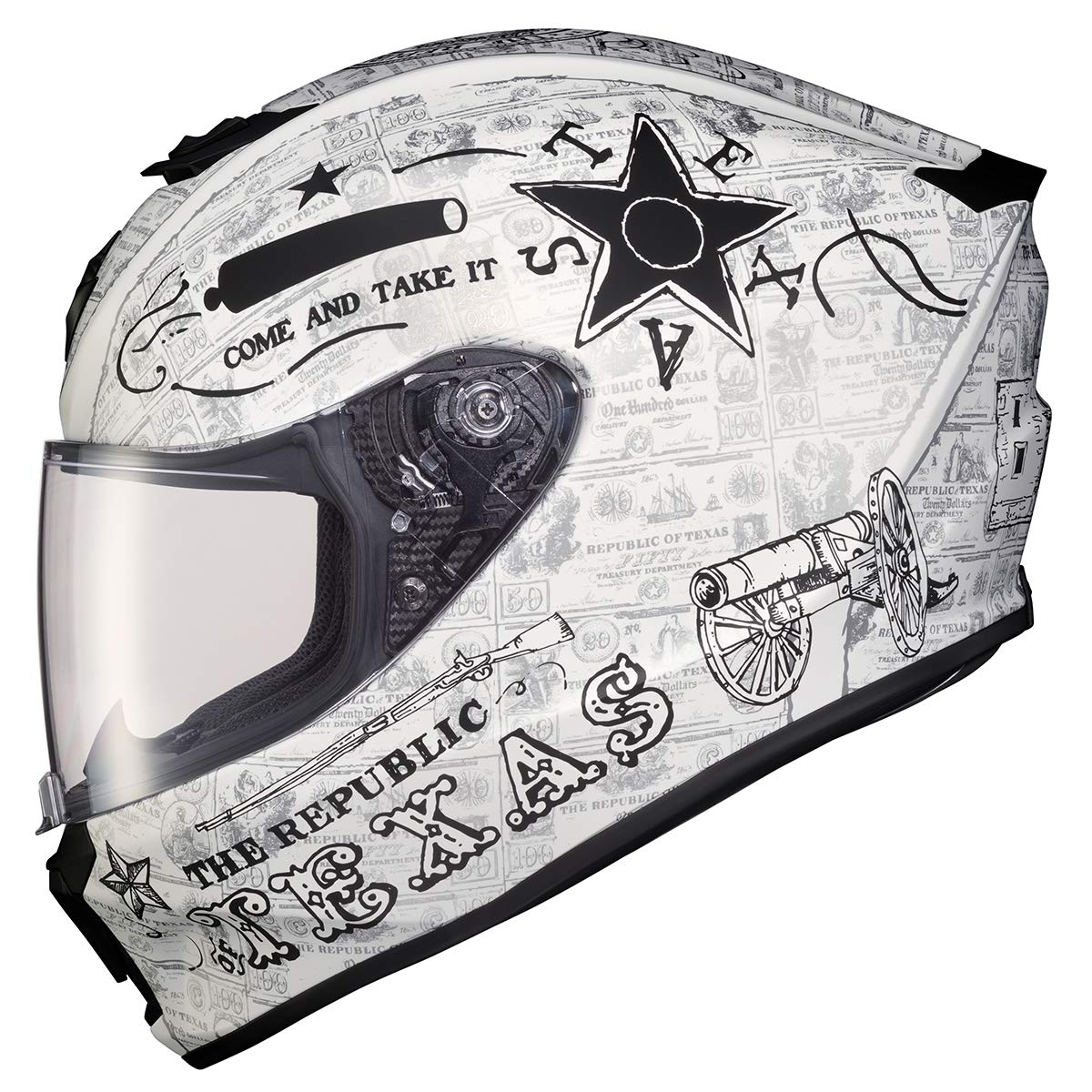 ScorpionEXO R420 Full Face Motorcycle Helmet - DOT & SNELL Certified, Bluetooth Ready with Speaker Pockets, Lightweight Polycarbonate Shell for Street Riding - Perfect for Commuting, Touring & Urban Motorcycle Adventures