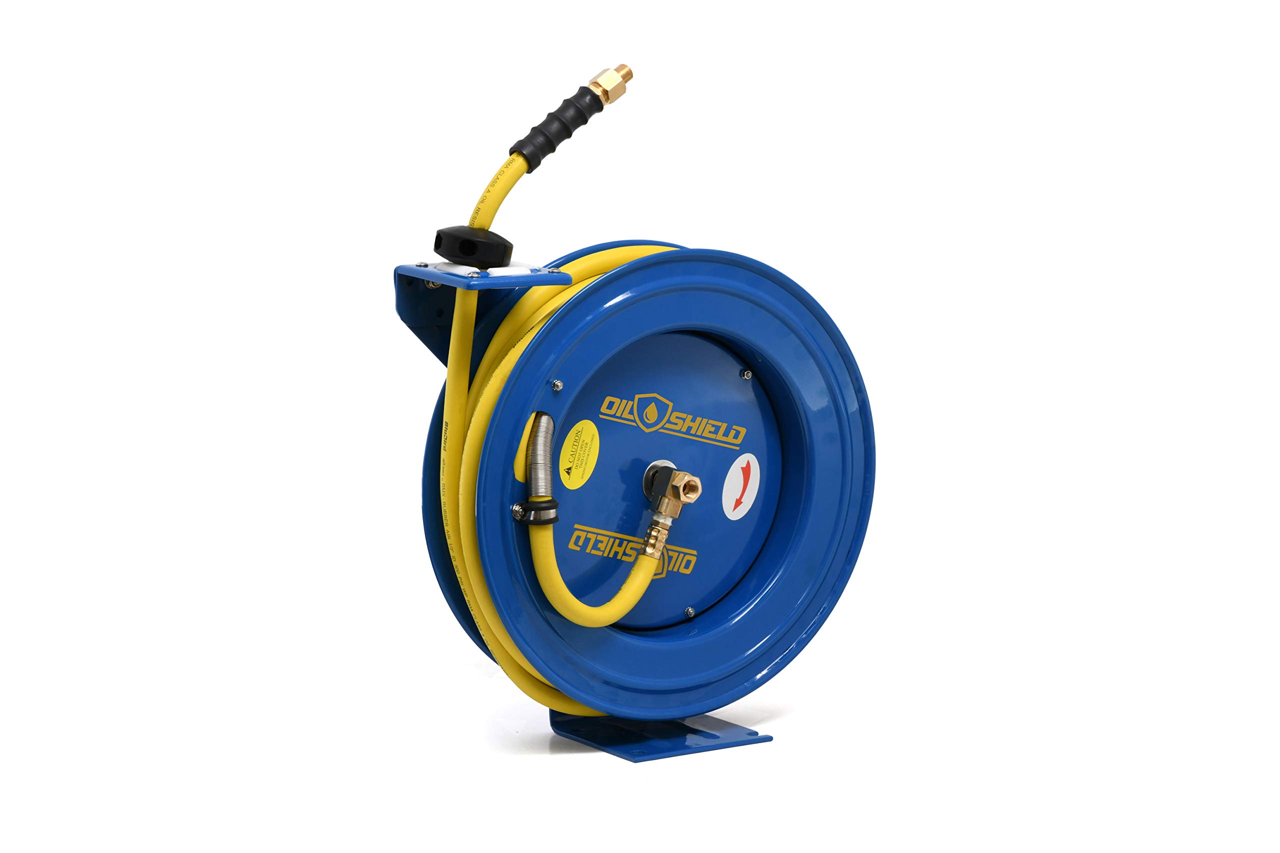 OilShield 18ga Heavy Duty Retractable Air Hose Reel - 1/2