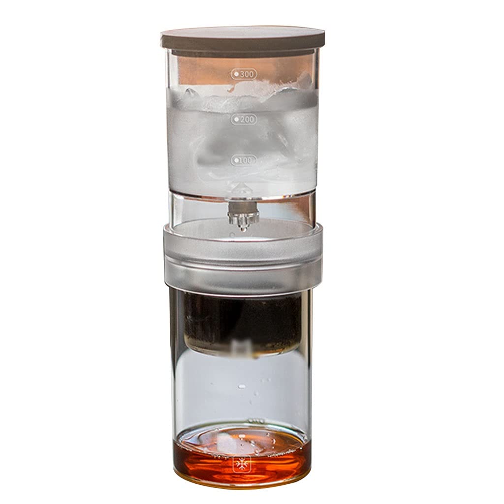 Premium Cold Brew Coffee Maker with Slow Drip Technology - 300ML/10.1oz Capacity, Double Filtration System for Smooth Iced Coffee & Tea - Perfect for Home, Office & Outdoor Use
