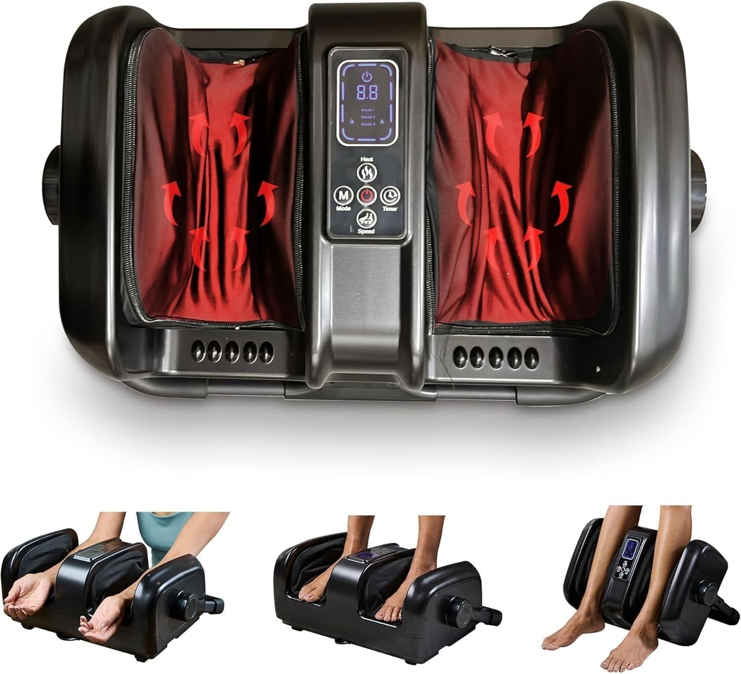 LifePro Shiatsu Foot Massager Machine with Heat and Rollers - Relief for Plantar Fasciitis, Neuropathy & Calf Pain - Perfect for Home Therapy and Relaxation After Workouts, Long Standing or Office Work