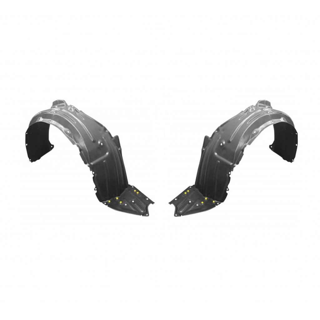 TY C-HR 2018 Fender Liner Set - Driver & Passenger Side Front Pair | Matte Black PE/Vacuum Form & PP/Injection Material | Perfect Fit Replacement for Toyota C-HR | Ideal for Off-Road Protection & Daily Driving
