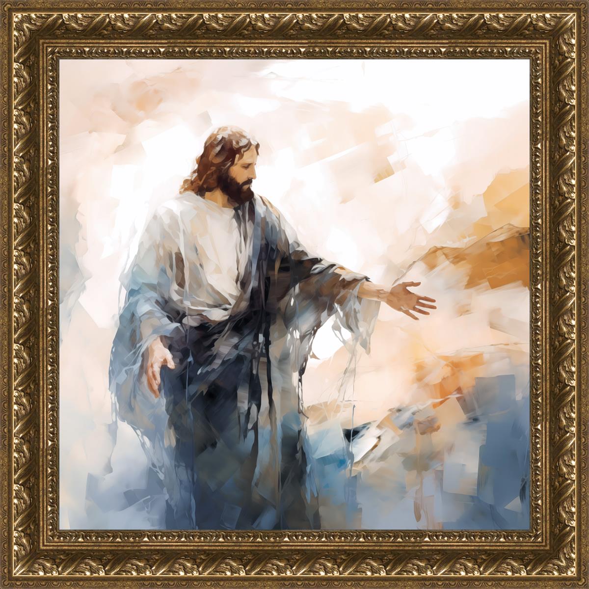 Come Unto Me By Gabriel Heaton - Inspirational Christian Wall Art for Home & Church Decor | Perfect for Living Room, Bedroom & Office