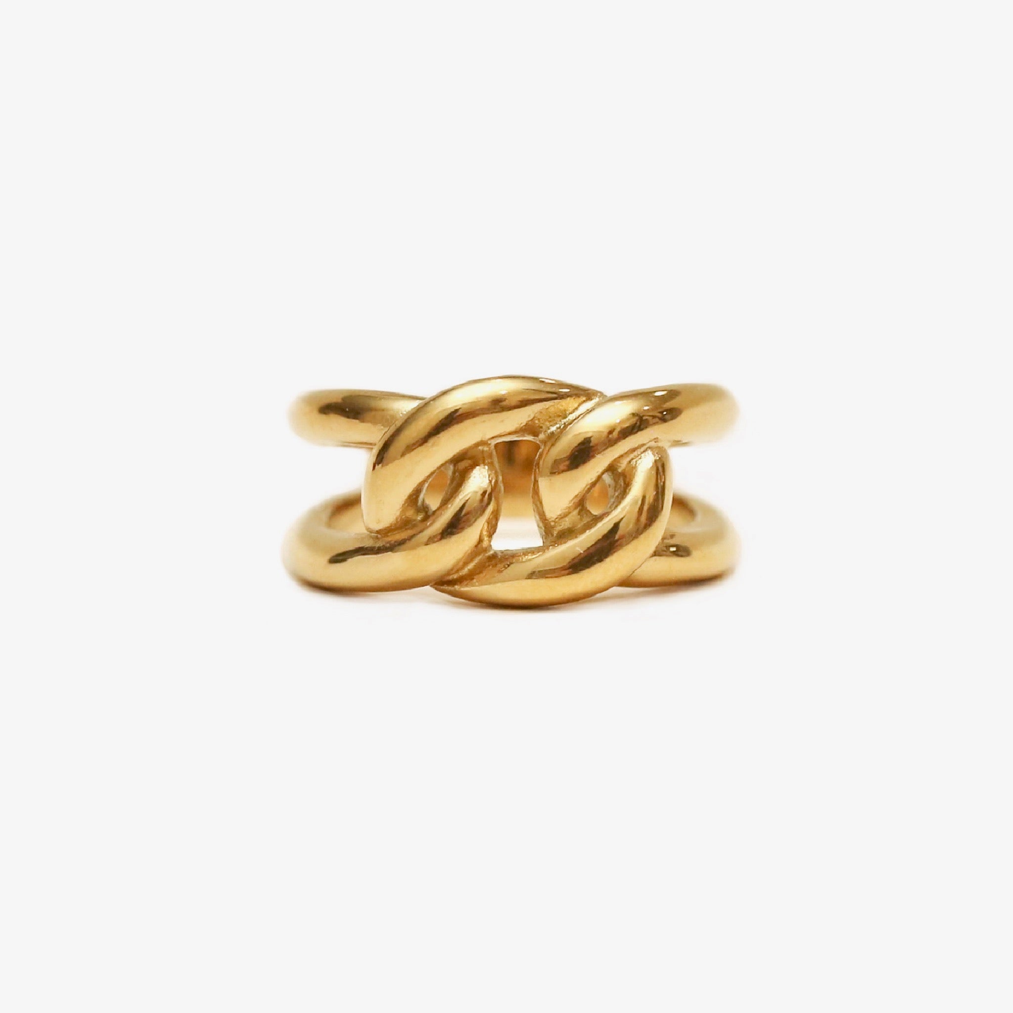 Love Knot Chain Ring for Women - Sterling Silver or Gold Plated Promise Ring - Perfect for Valentine's Day, Anniversary & Romantic Gifts