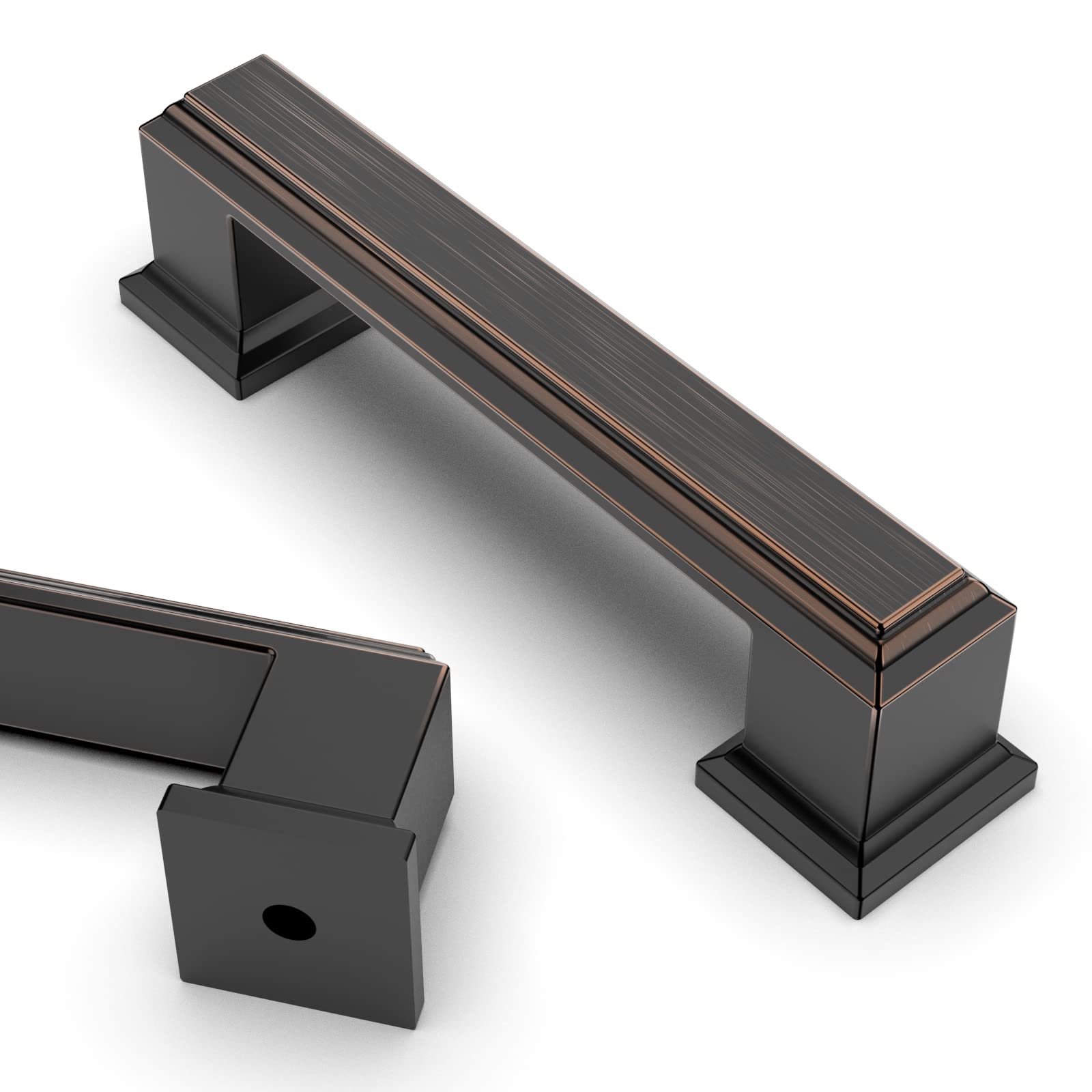Asidrama 30 Pack 3 Inch (76mm) Oil Rubbed Bronze Cabinet Handles - Kitchen & Bathroom Drawer Pulls, Dresser Hardware for Home Renovation & Furniture Upgrade (Easy Installation, Durable Finish)
